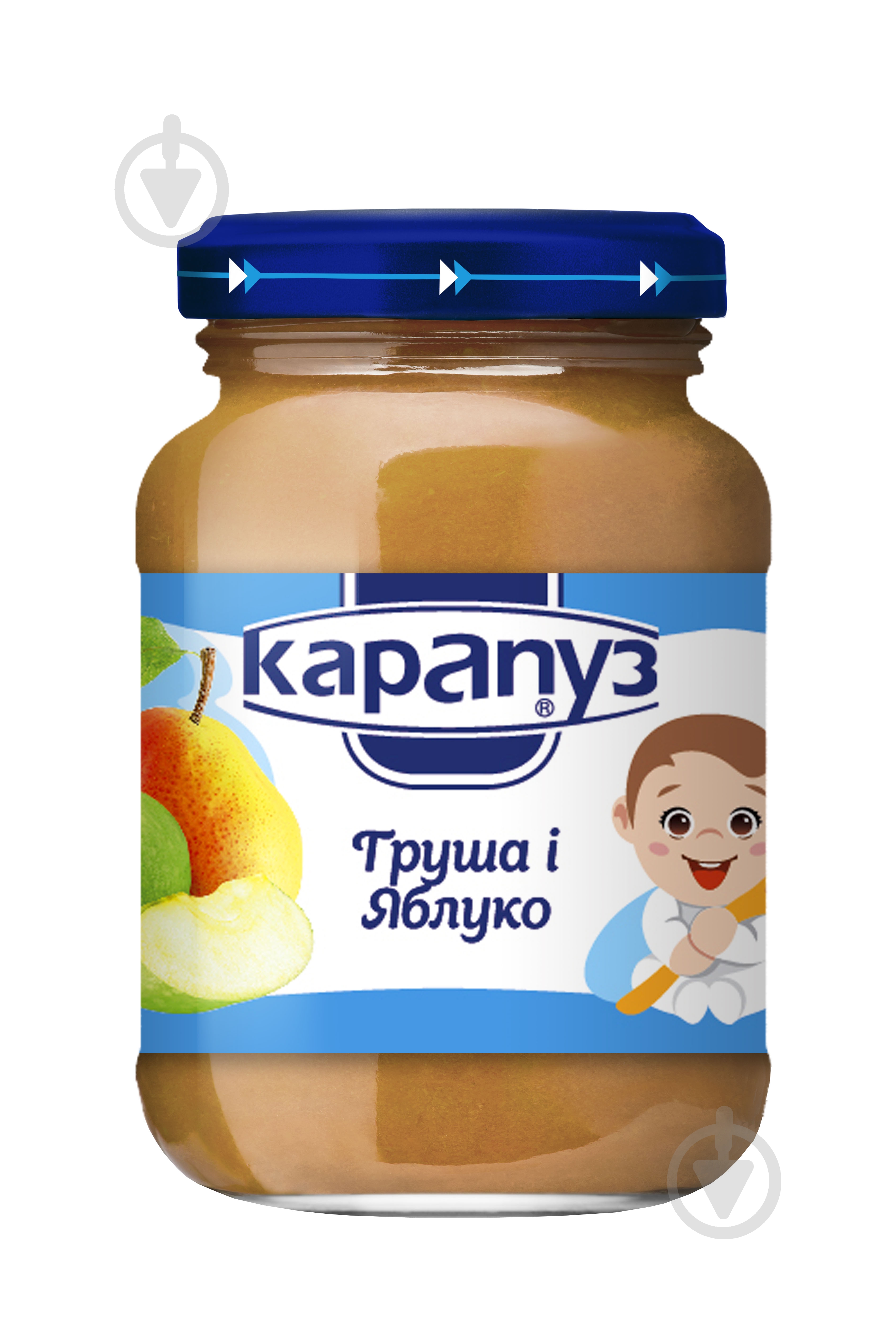 Пюре Карапуз груша, яблоко 200 г - фото 1