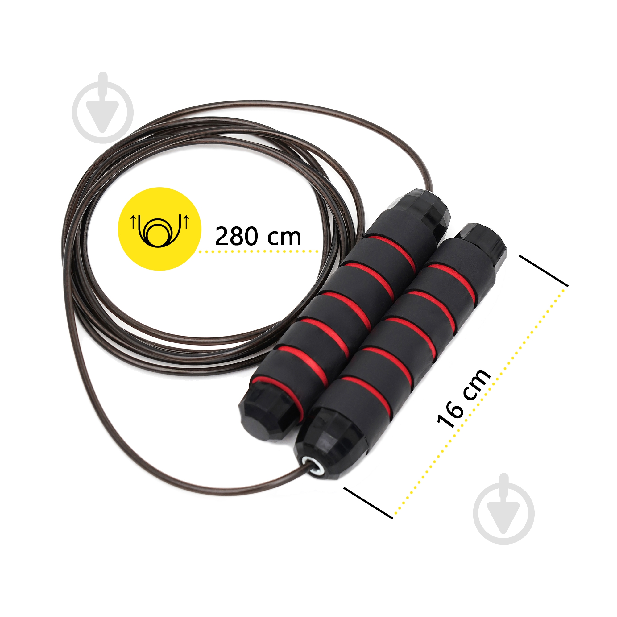 Скакалка Cornix скоростная для кроссфита Speed Rope Classic XR-0150 Black/Red - фото 4 Скакалка Cornix скоростная для кроссфита Speed Rope Classic XR-0150 Black/Red - фото 4