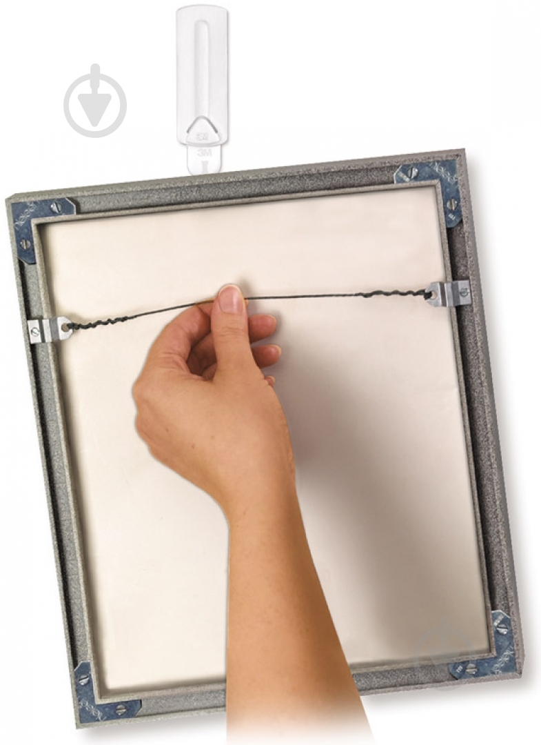 Крючок для картин с веревочными петлями 3M Command 2 кг 1 крючок 2 полоски - фото 2 Крючок для картин с веревочными петлями 3M Command 2 кг 1 крючок 2 полоски - фото 2