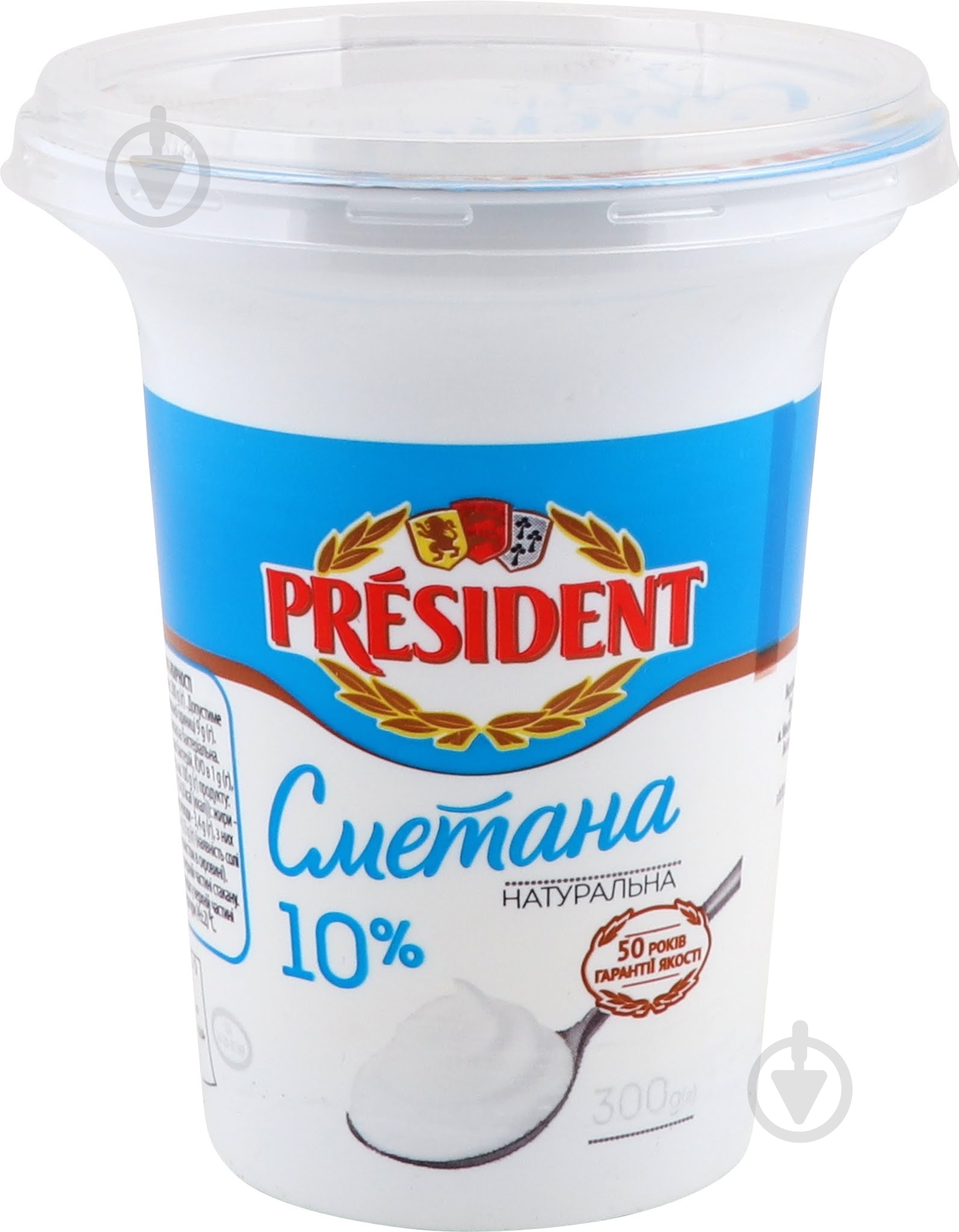 Сметана President® 10% 300 г - фото 1 Сметана President® 10% 300 г - фото 1