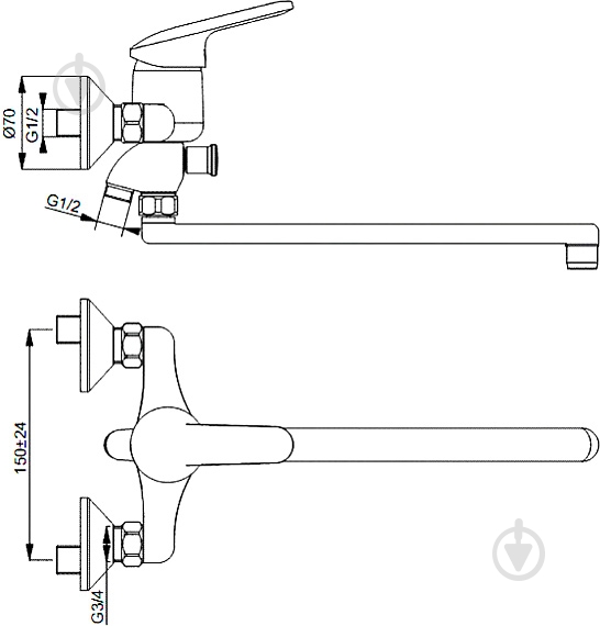 Смеситель для ванны Ideal Standard B9295AA - фото 5