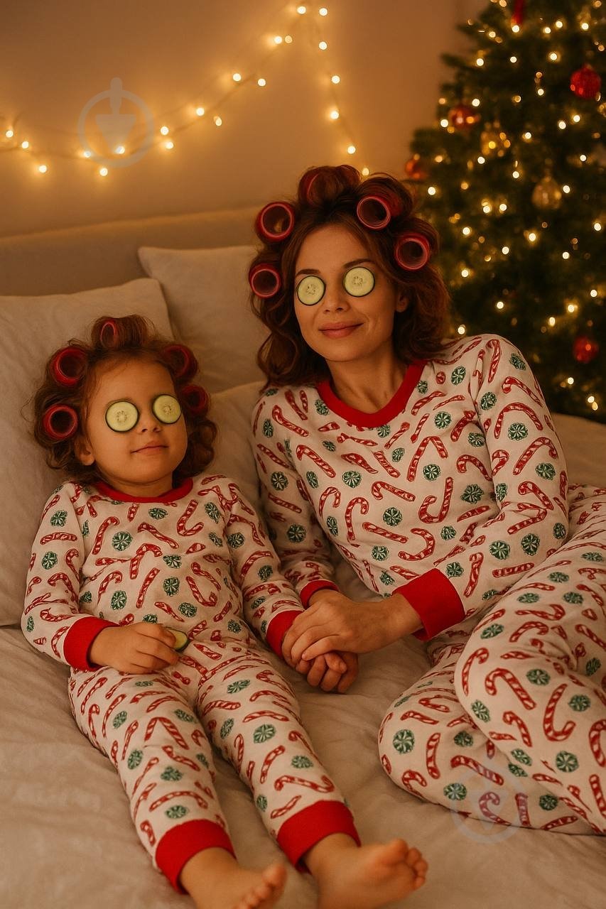 Піжама жіноча German Volf принт цукерки р. S білий (25126) - фото 6 Піжама жіноча German Volf принт цукерки р. S білий (25126) - фото 6