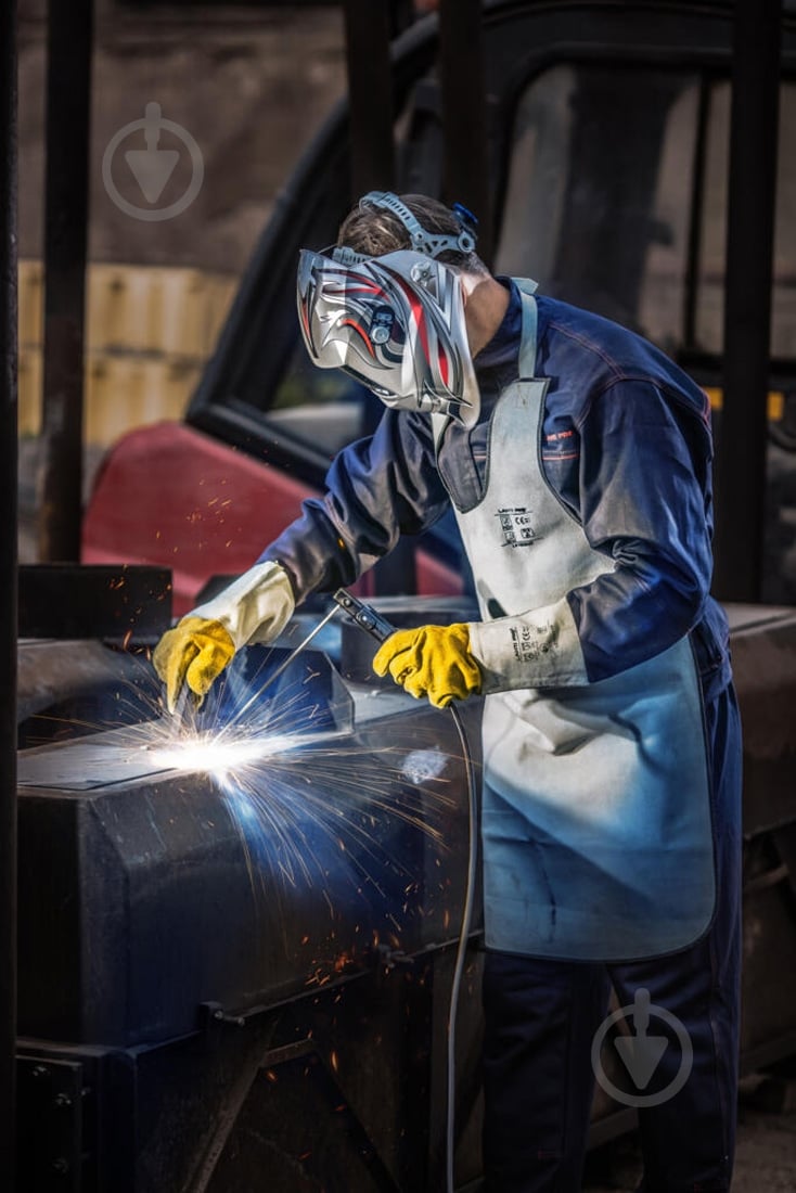 Фартух Lahti Pro зварювальника 61,5 х 91 см L4160200 сірий - фото 2 Фартух Lahti Pro зварювальника 61,5 х 91 см L4160200 сірий - фото 2