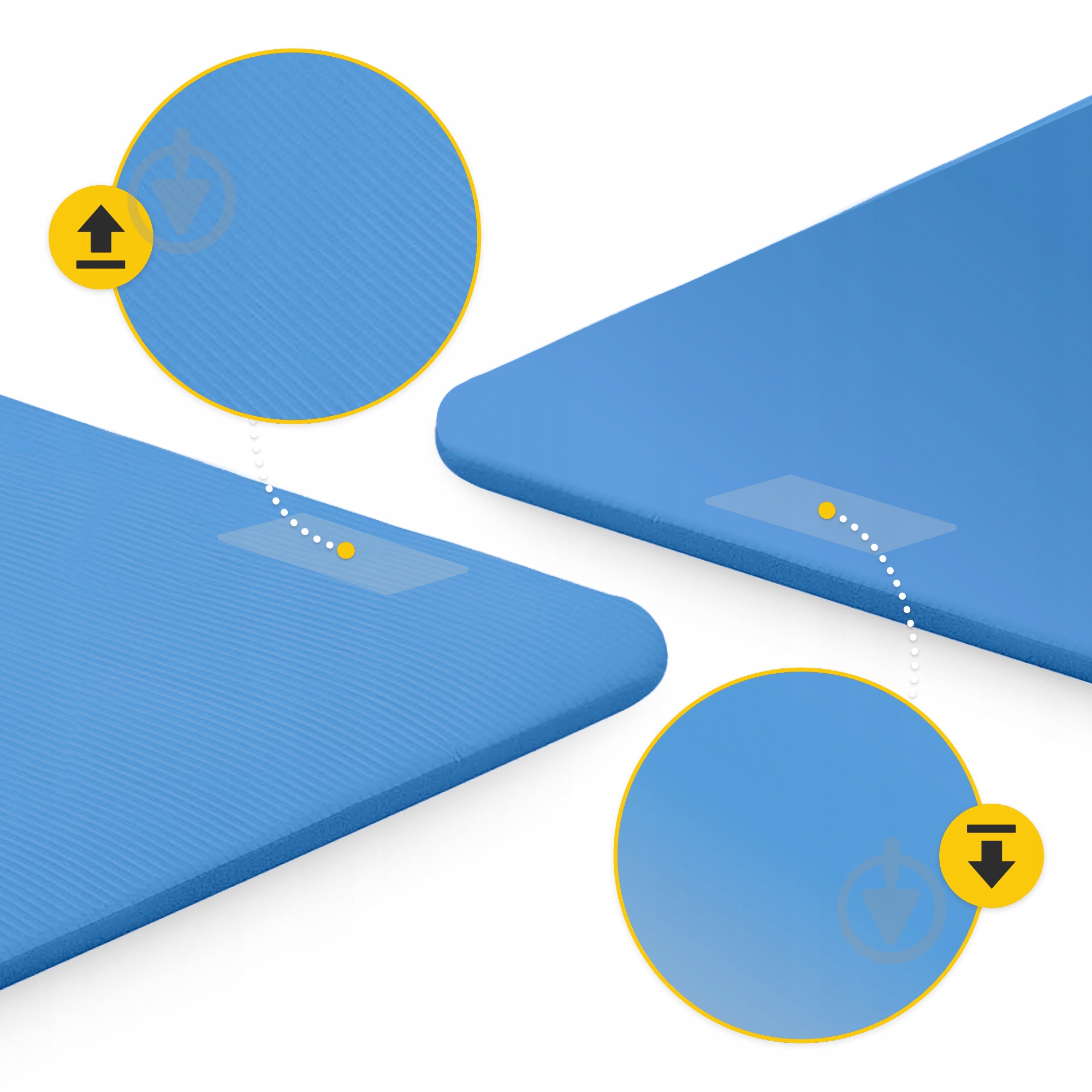 Килимок для йоги та фітнесу 4fizjo 180x60x1 см NBR Blue (P-5907222931028) синій - фото 4 Килимок для йоги та фітнесу 4fizjo 180x60x1 см NBR Blue (P-5907222931028) синій - фото 4