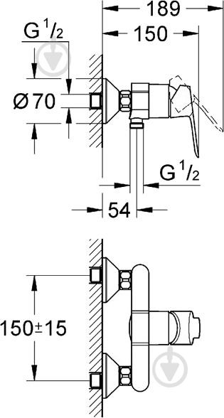 Смеситель для душа Grohe StartEdge 23347000 - фото 4 Смеситель для душа Grohe StartEdge 23347000 - фото 4