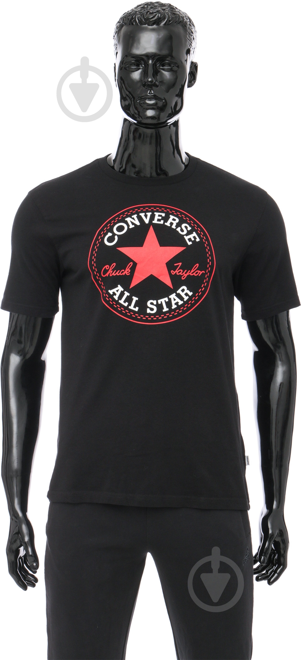 Футболка Converse 10002848-001 р.M черный - фото 1