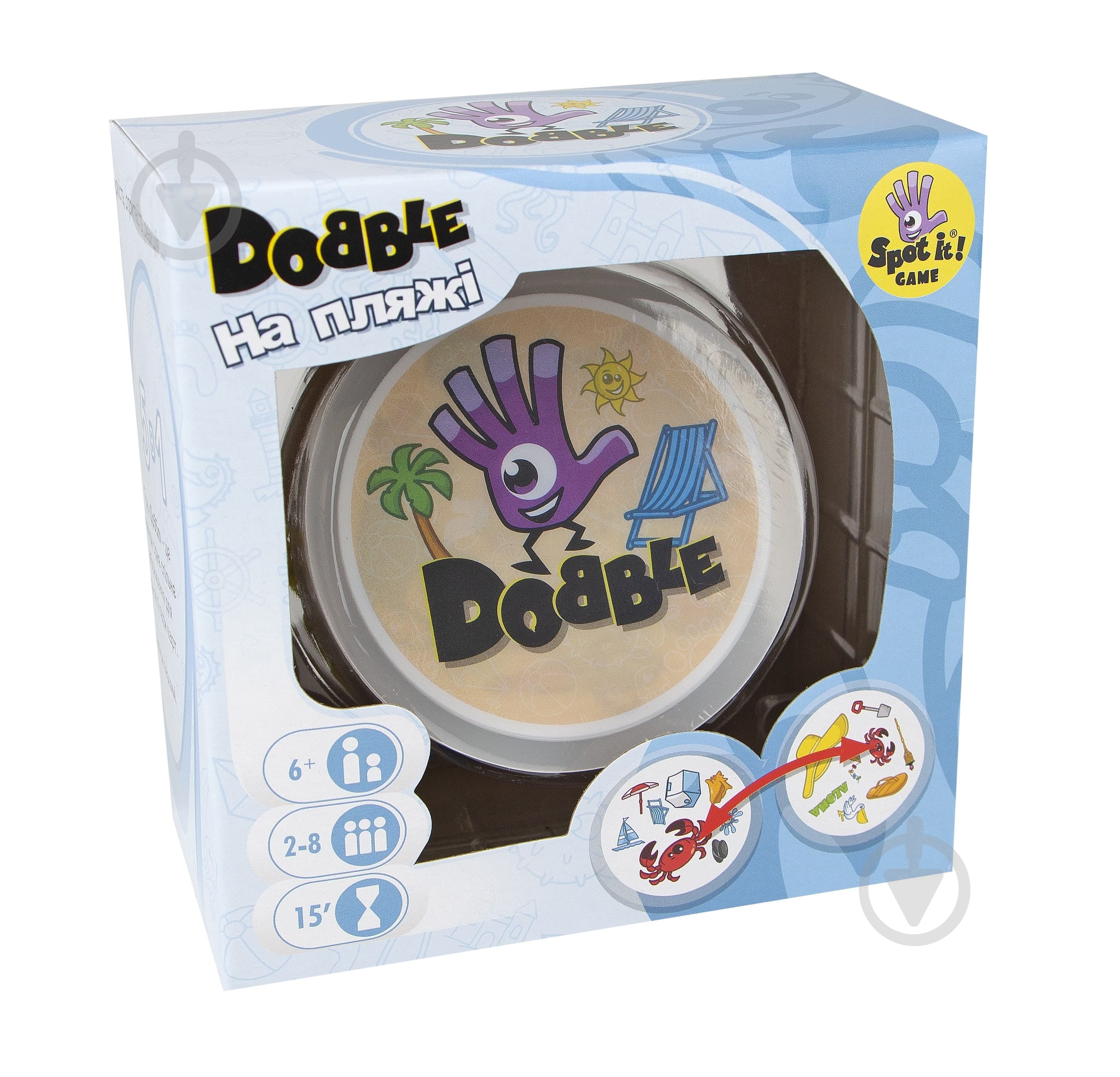 Игра настольная Ігромаг Dobble Waterproof UA 6385 - фото 1 Игра настольная Ігромаг Dobble Waterproof UA 6385 - фото 1
