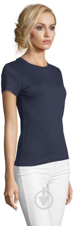 Футболка жіноча Sol's Imperial Fit Women 02080319 р.M темно-синій - фото 3
