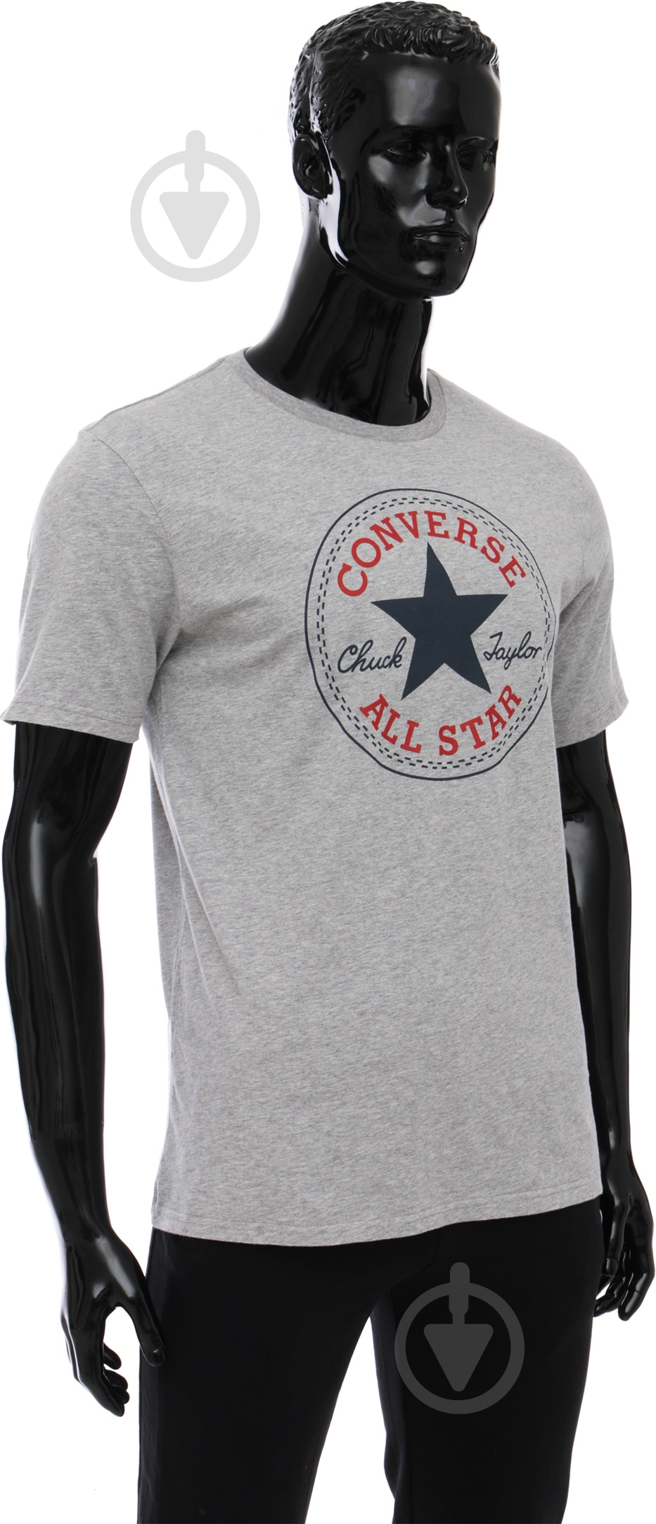 Футболка Converse CORE CHUCK PATCH TEE 10002848-035 р.S серый - фото 2