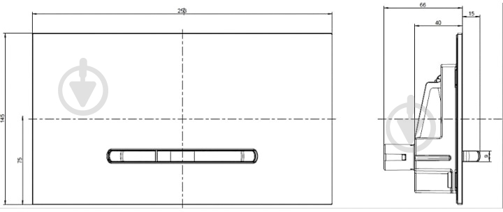 Панель смыва Villeroy & Boch ViConnect (922169AN) - фото 2 Панель смыва Villeroy & Boch ViConnect (922169AN) - фото 2