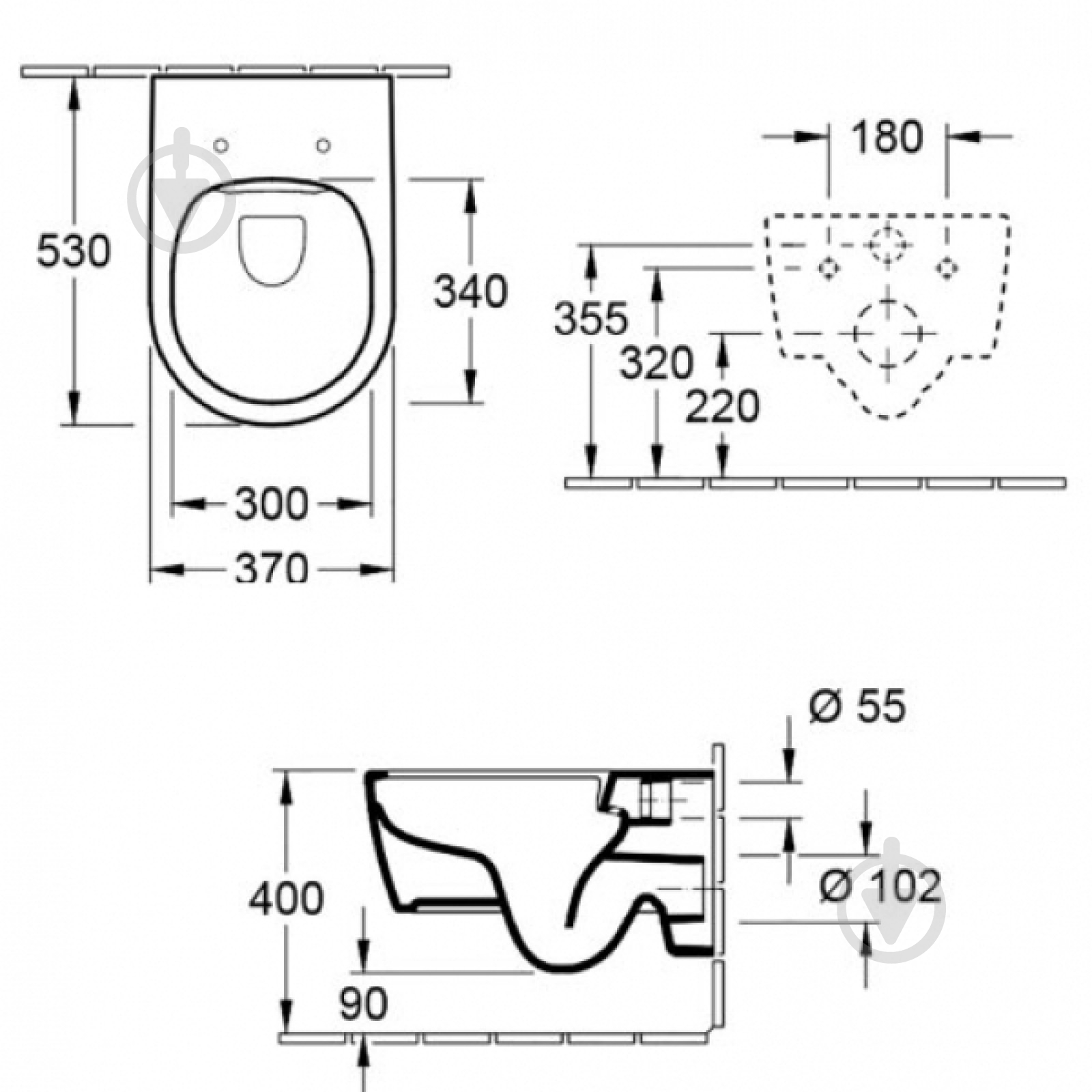 Система інсталяції TECE base 9400005 + TECE ambia 9240226 хром + унiтаз Villeroy & Boch Avento DirectFlush 5656HR01 - фото 5