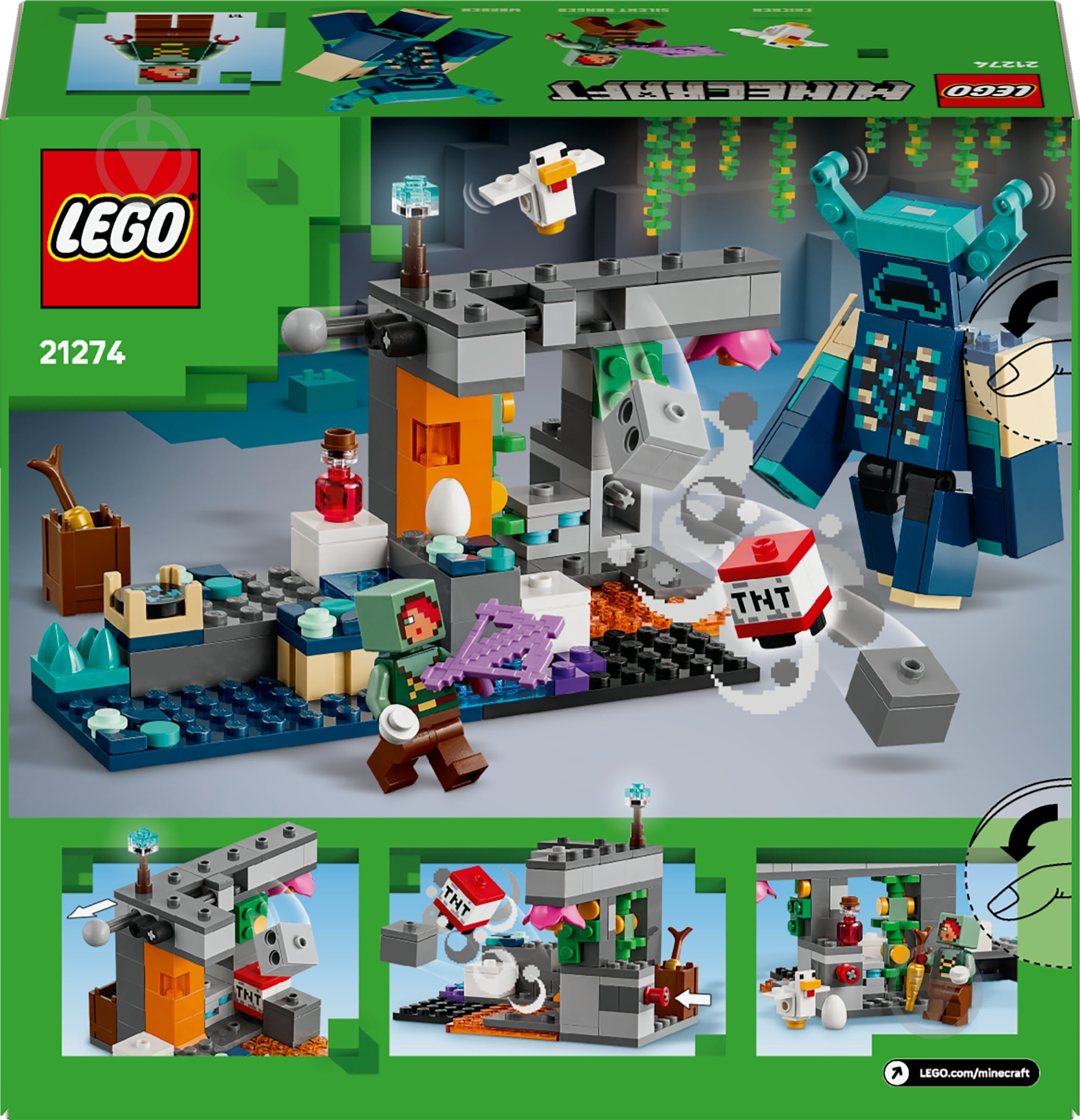 Конструктор LEGO Minecraft Зустріч із Боронителем 21274 - фото 2