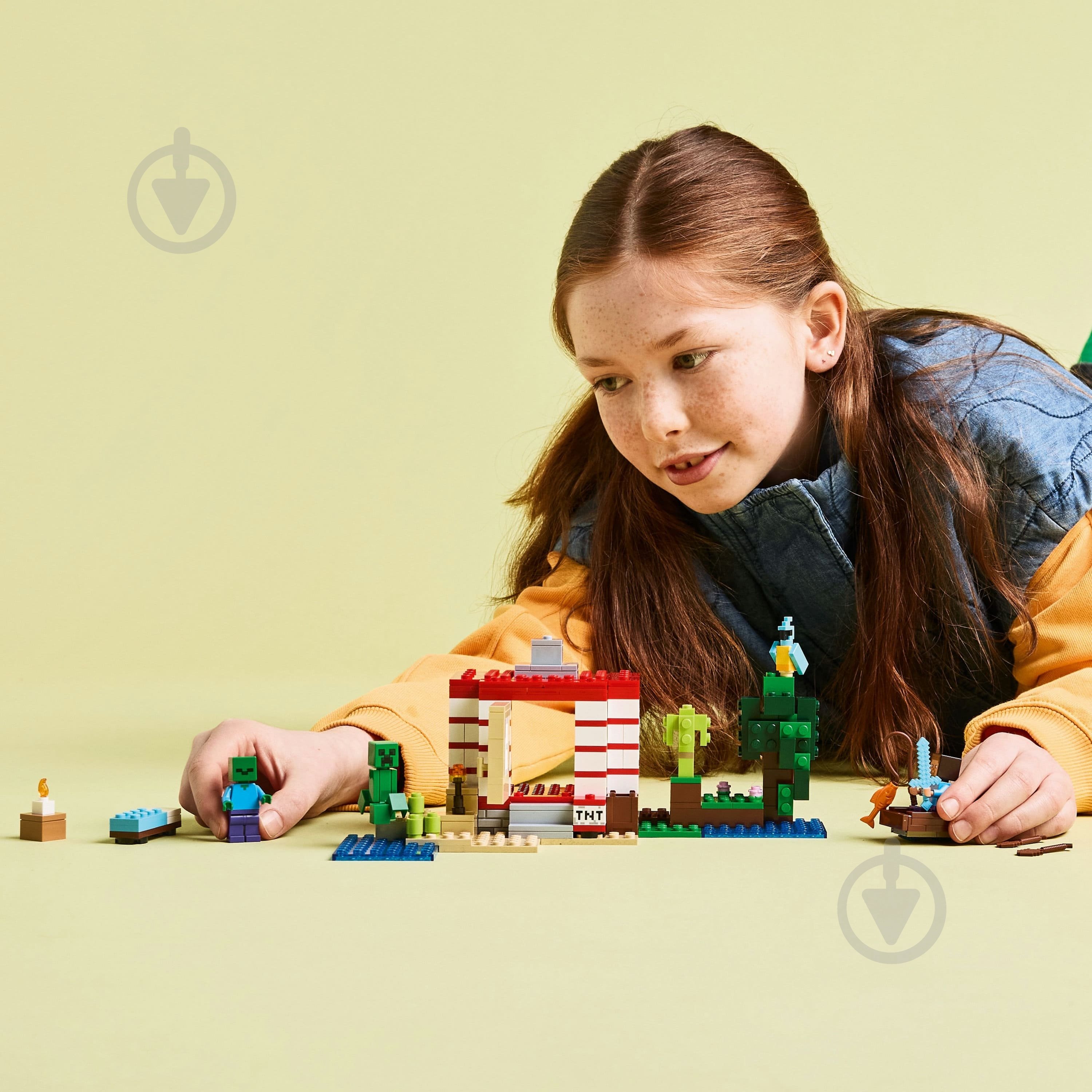 Конструктор LEGO Minecraft Будинок з вибухівки в джунглях 21275 - фото 10
