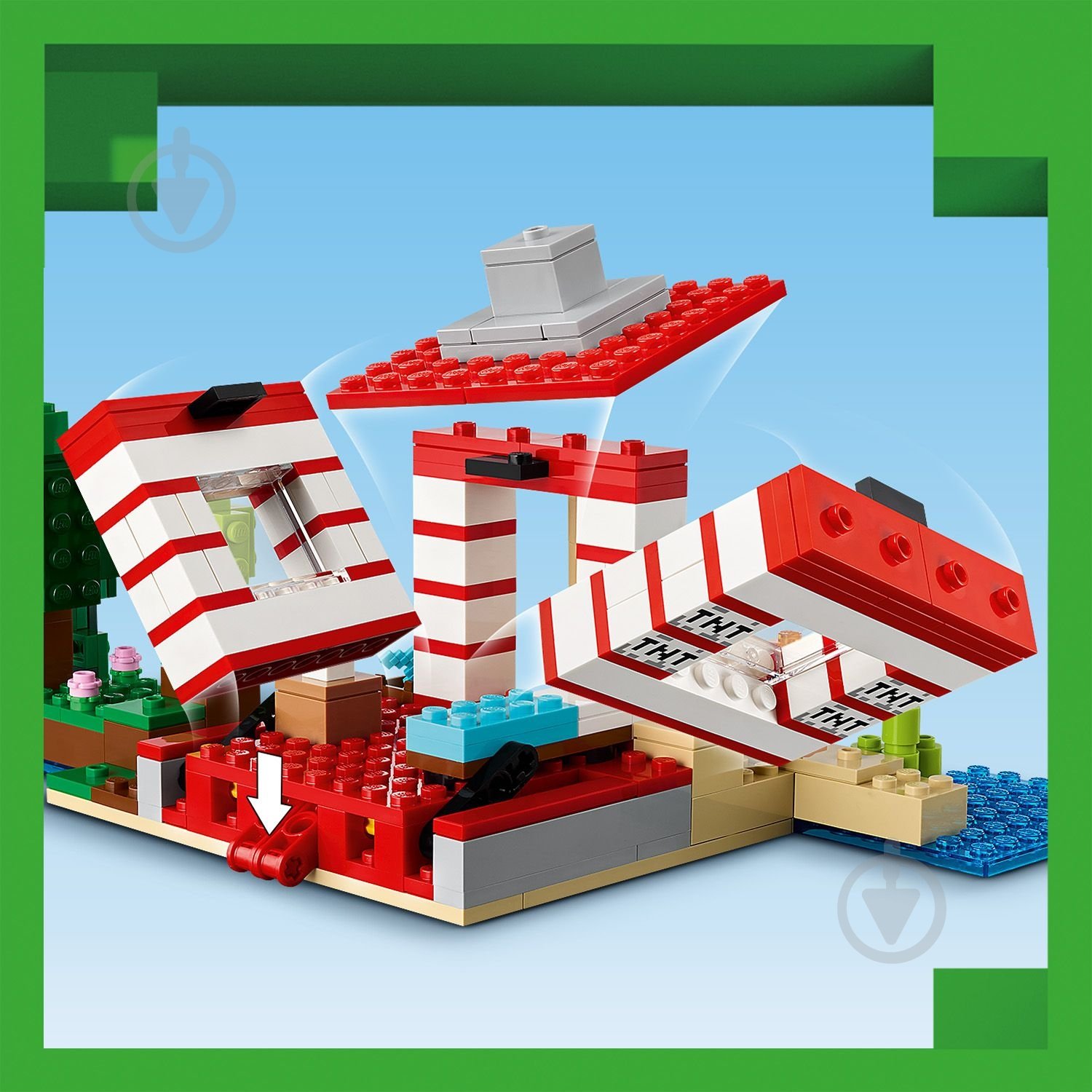 Конструктор LEGO Minecraft Будинок з вибухівки в джунглях 21275 - фото 14