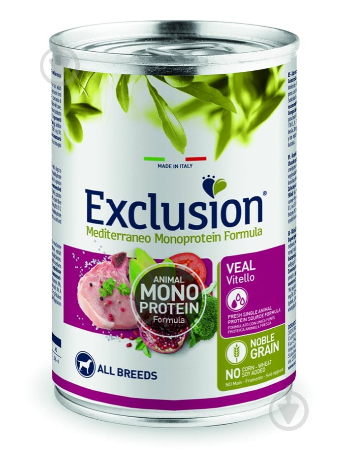Консерва Exclusion з телятиною 400 г - фото 1 Консерва Exclusion з телятиною 400 г - фото 1