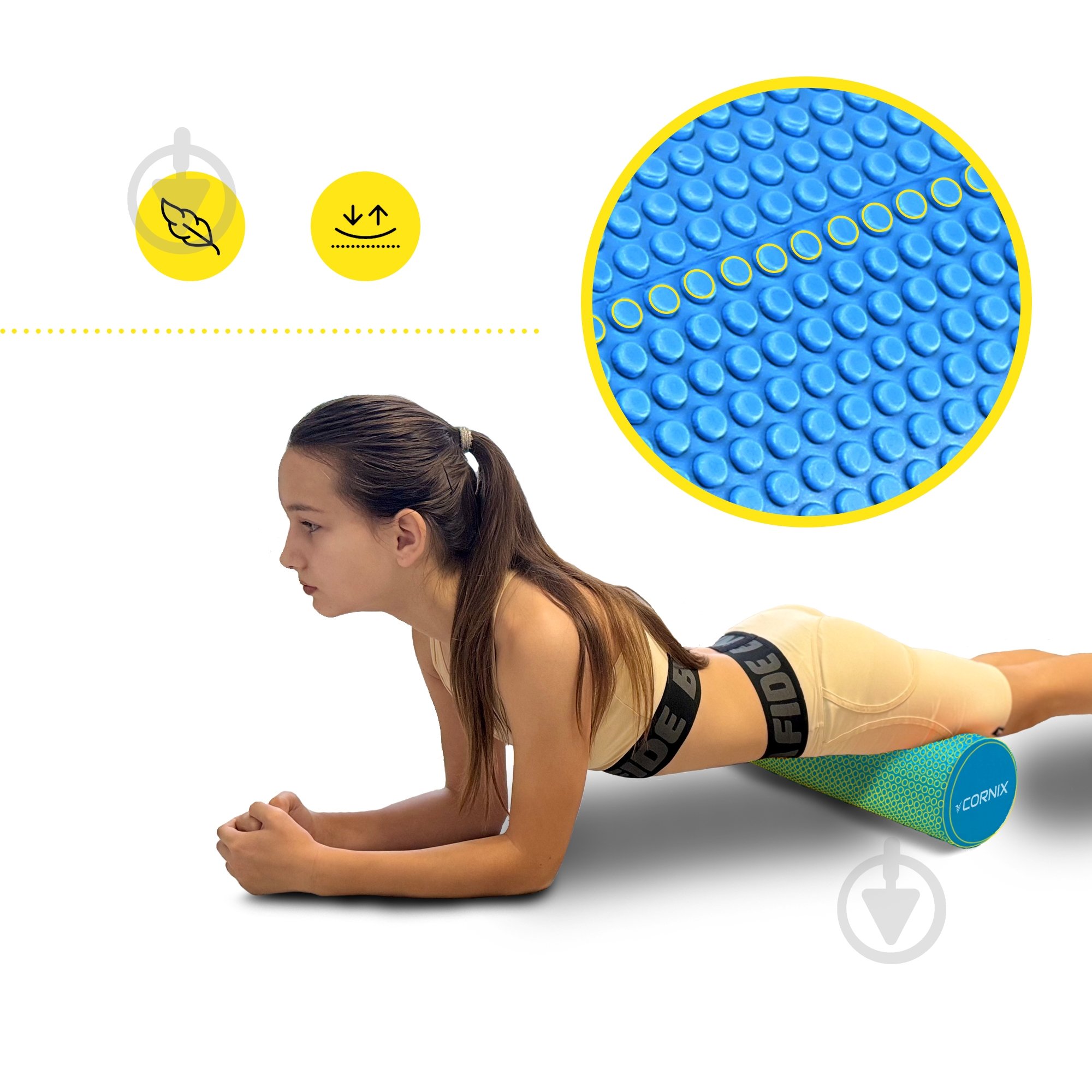 Массажный ролик Cornix EVA+ 45x15 см XR-0304 Navy Blue - фото 6 Массажный ролик Cornix EVA+ 45x15 см XR-0304 Navy Blue - фото 6