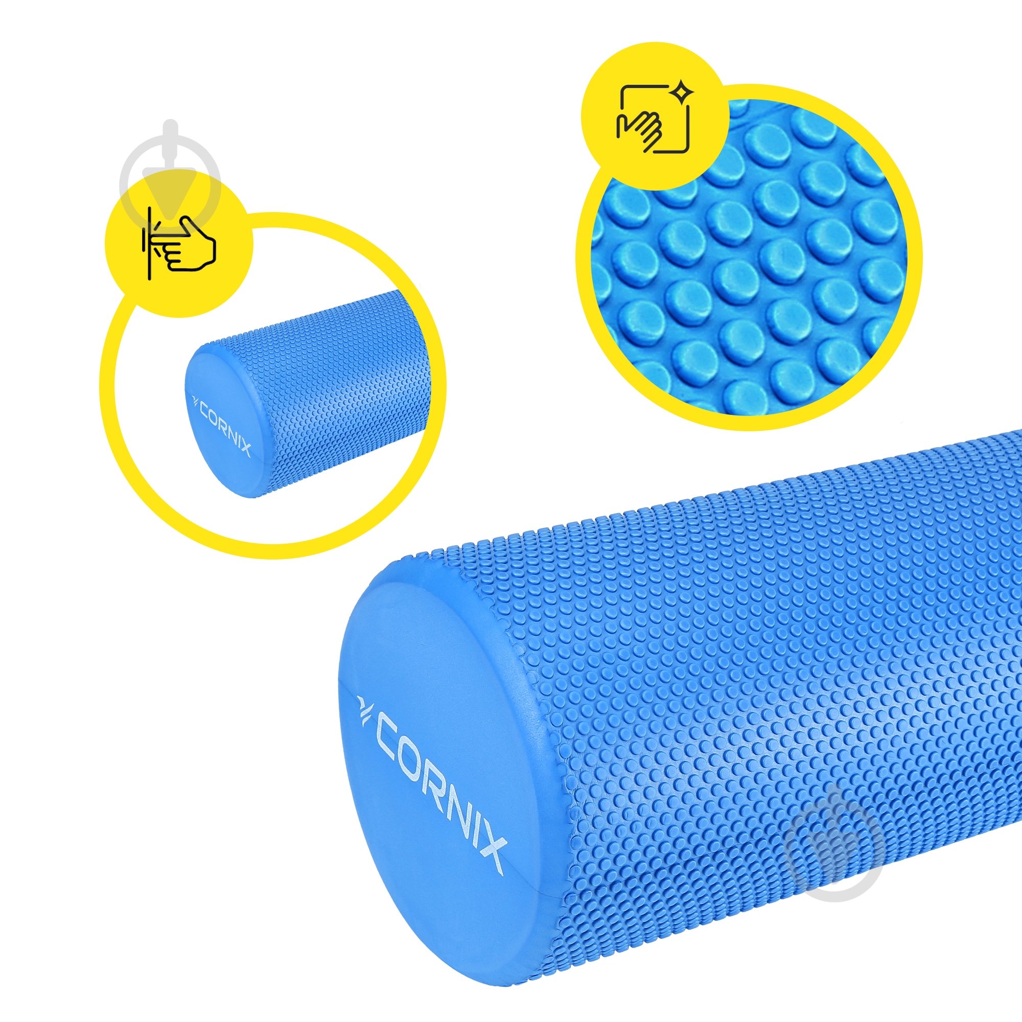 Массажный ролик Cornix EVA+ 45x15 см XR-0304 Navy Blue - фото 2 Массажный ролик Cornix EVA+ 45x15 см XR-0304 Navy Blue - фото 2