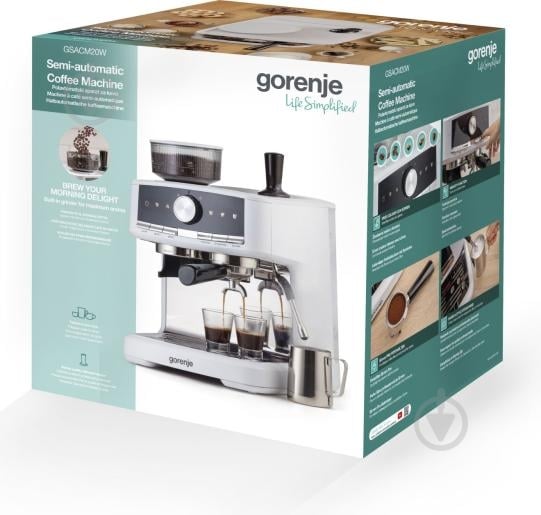Кавоварка ріжкова Gorenje GSACM20W білий — фото 12