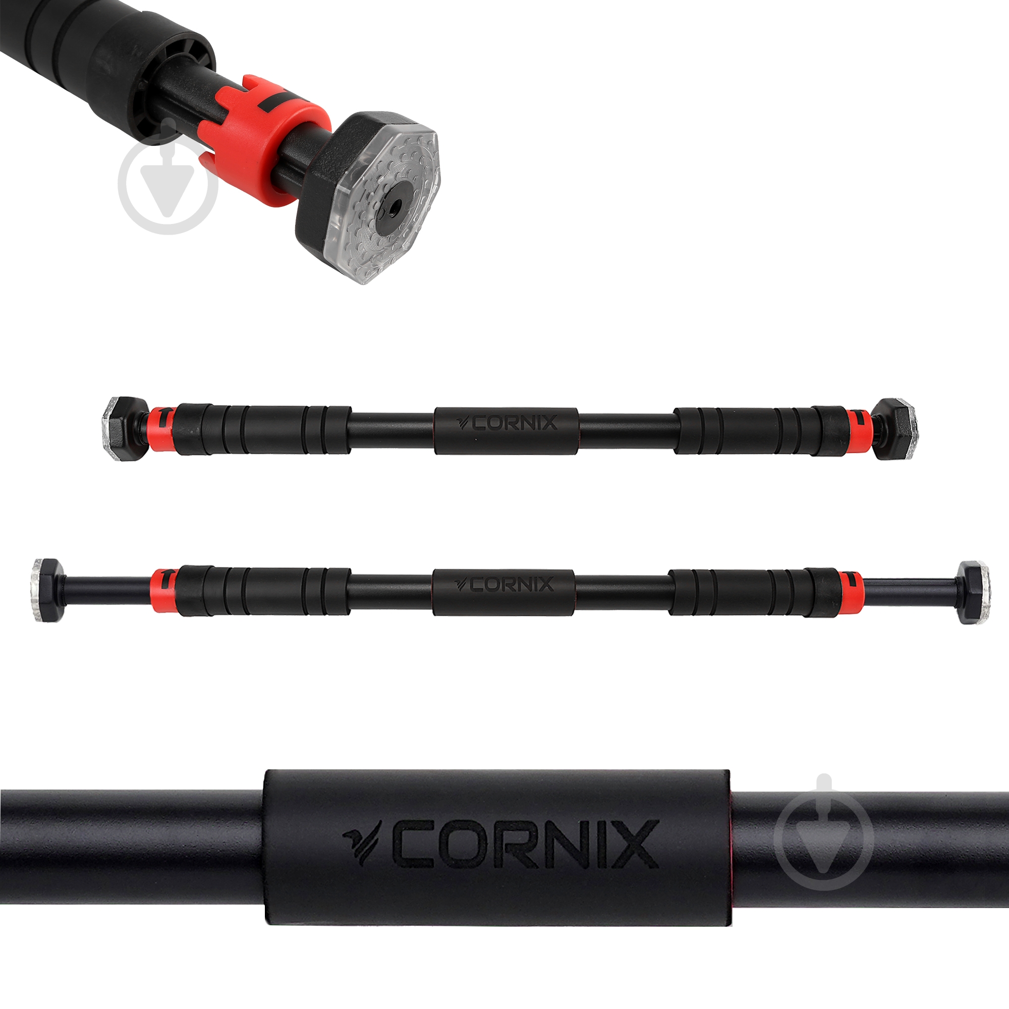 Турник дверной Cornix раздвижной 65-100 см XR-0171 - фото 1 Турник дверной Cornix раздвижной 65-100 см XR-0171 - фото 1