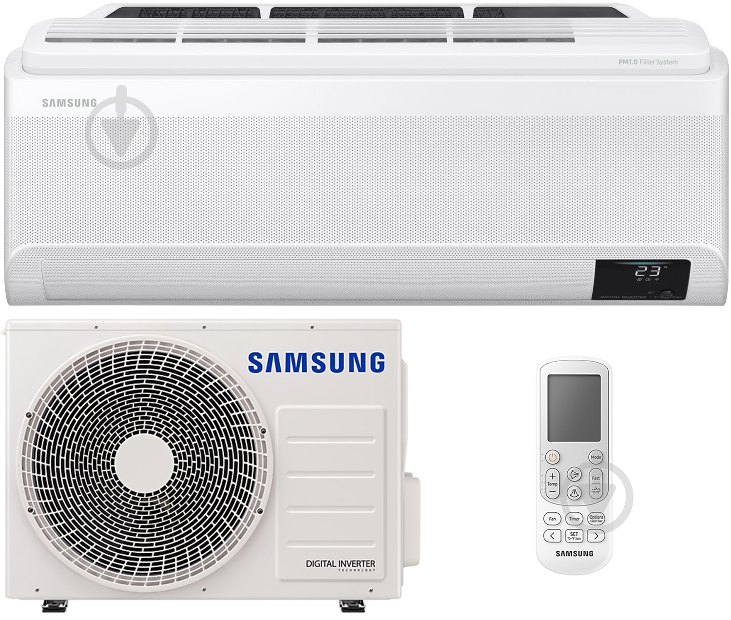Кондиционер Samsung AR9500T AR09AXAAAWK(N/X)ER WindFree PM 1.0 - фото 1