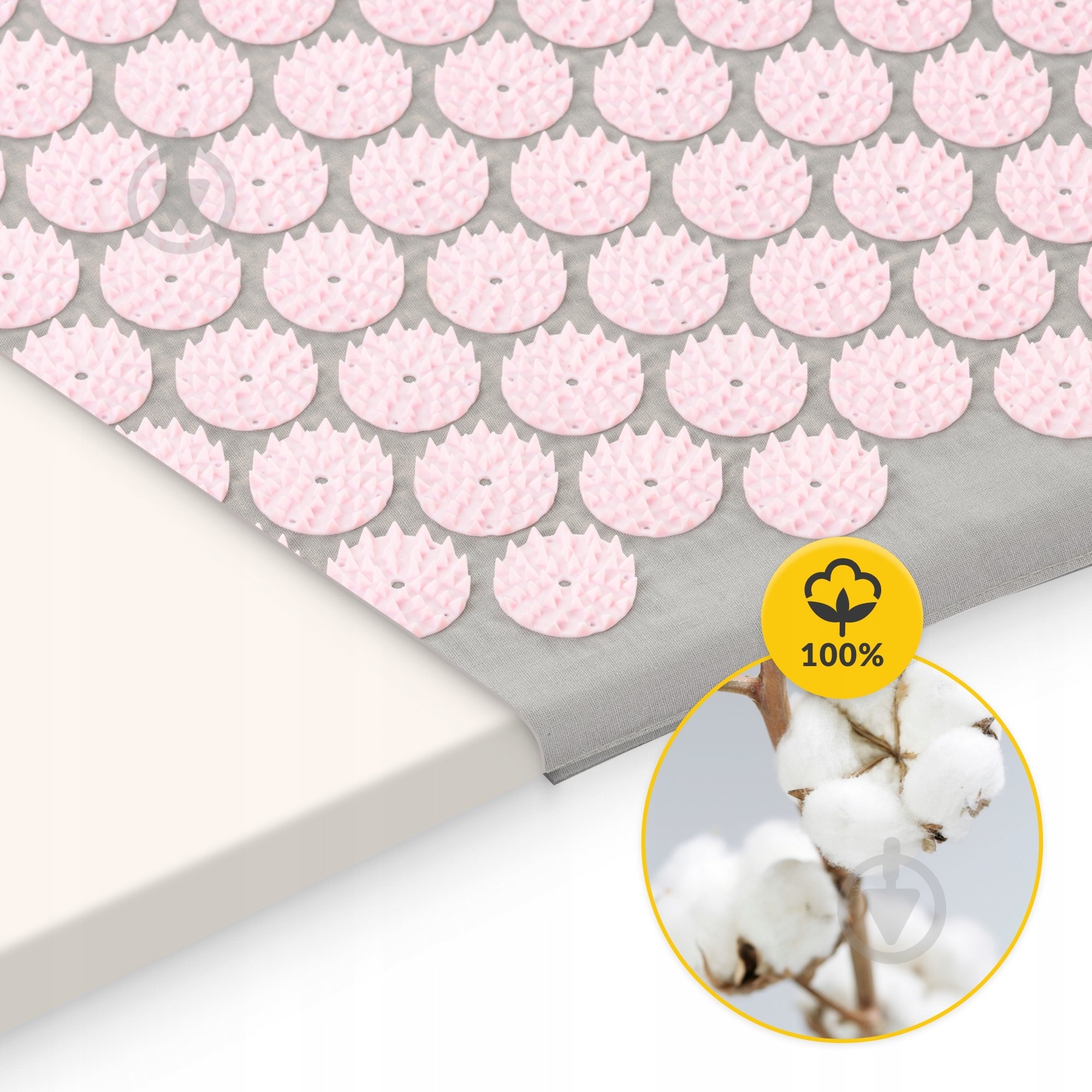 Коврик акупунктурный 4fizjo Classic Mat XL Аппликатор Кузнецова 4FJ0288 Grey/Pink (P-5907739313294) - фото 11
