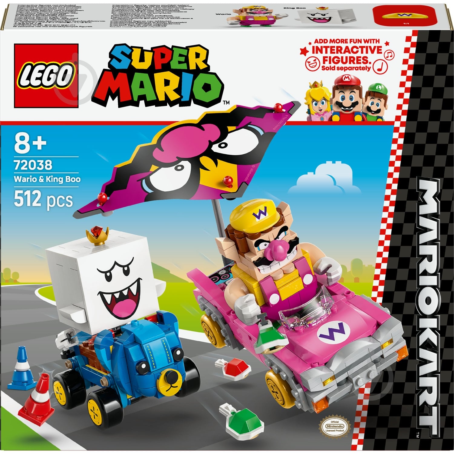 ᐉ Конструктор LEGO Super Mario Mario Kart™ – Wario и King Boo