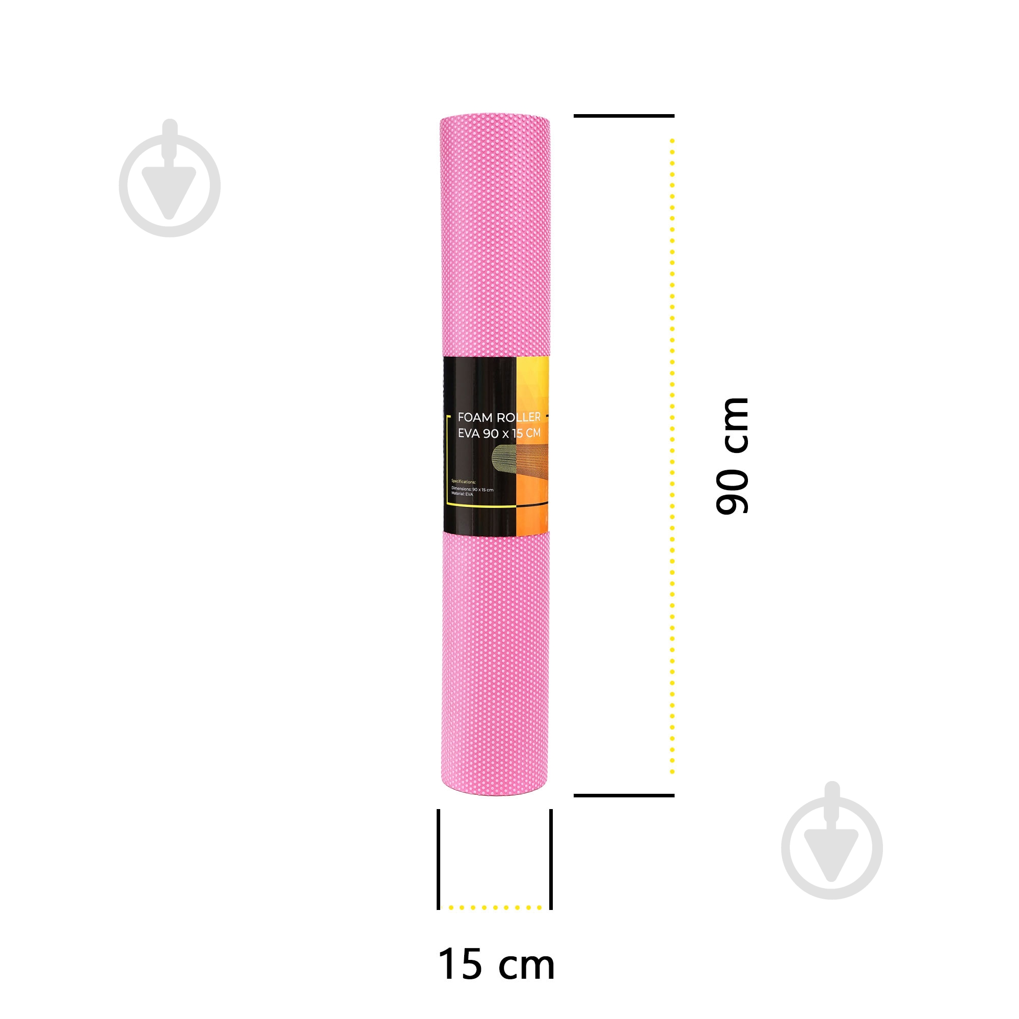 Массажный ролик Cornix EVA+ 90x15 см XR-0313 Pink - фото 7