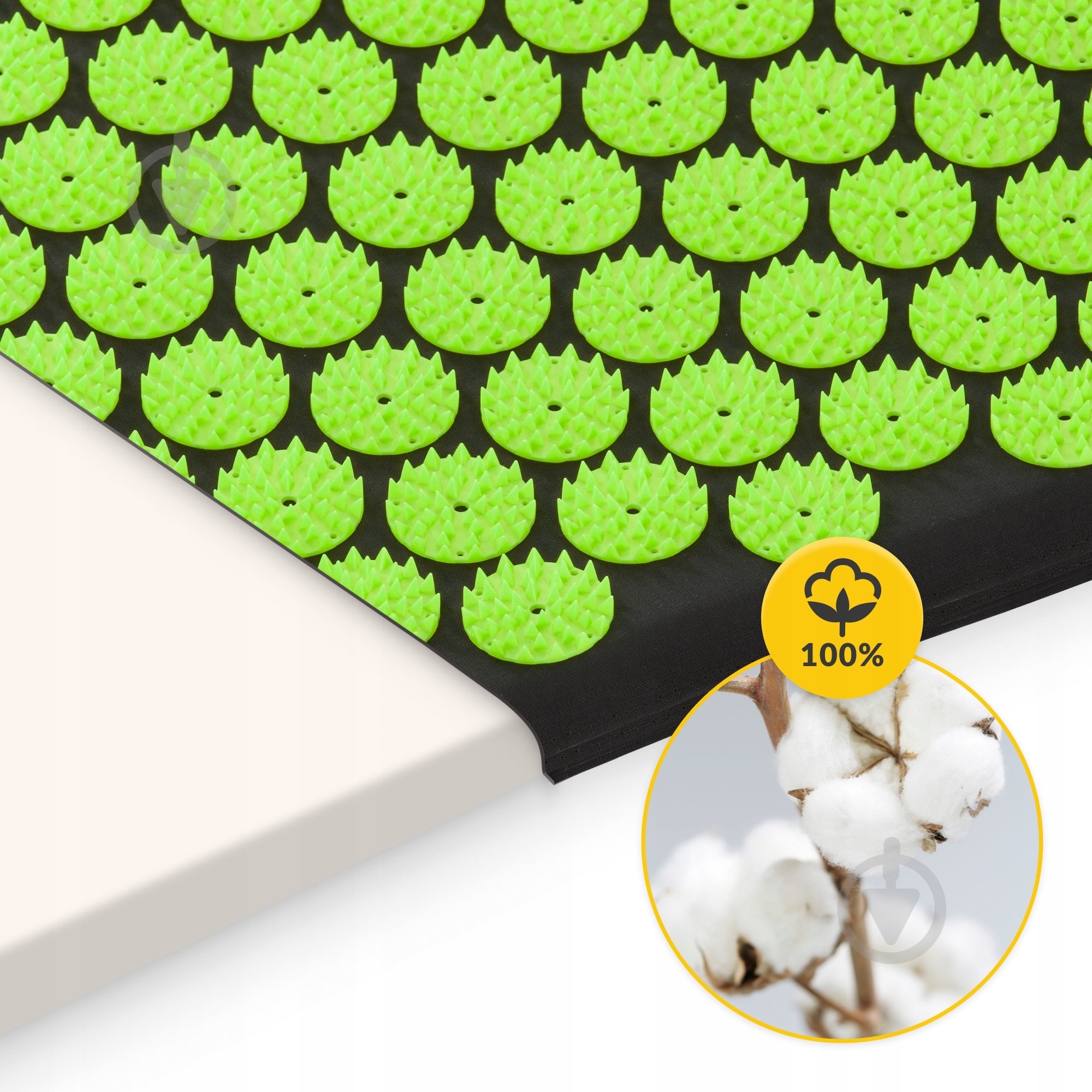 Коврик акупунктурный 4fizjo Classic Mat Аппликатор Кузнецова 4FJ0043 Black/Green (P-5907222931745) - фото 5
