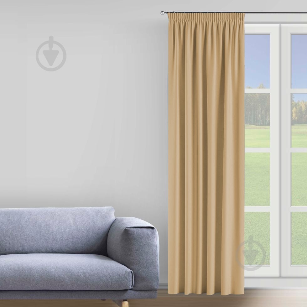 Штора VELOUR 275х150 кремовий La Nuit - фото 1 Штора VELOUR 275х150 кремовий La Nuit - фото 1