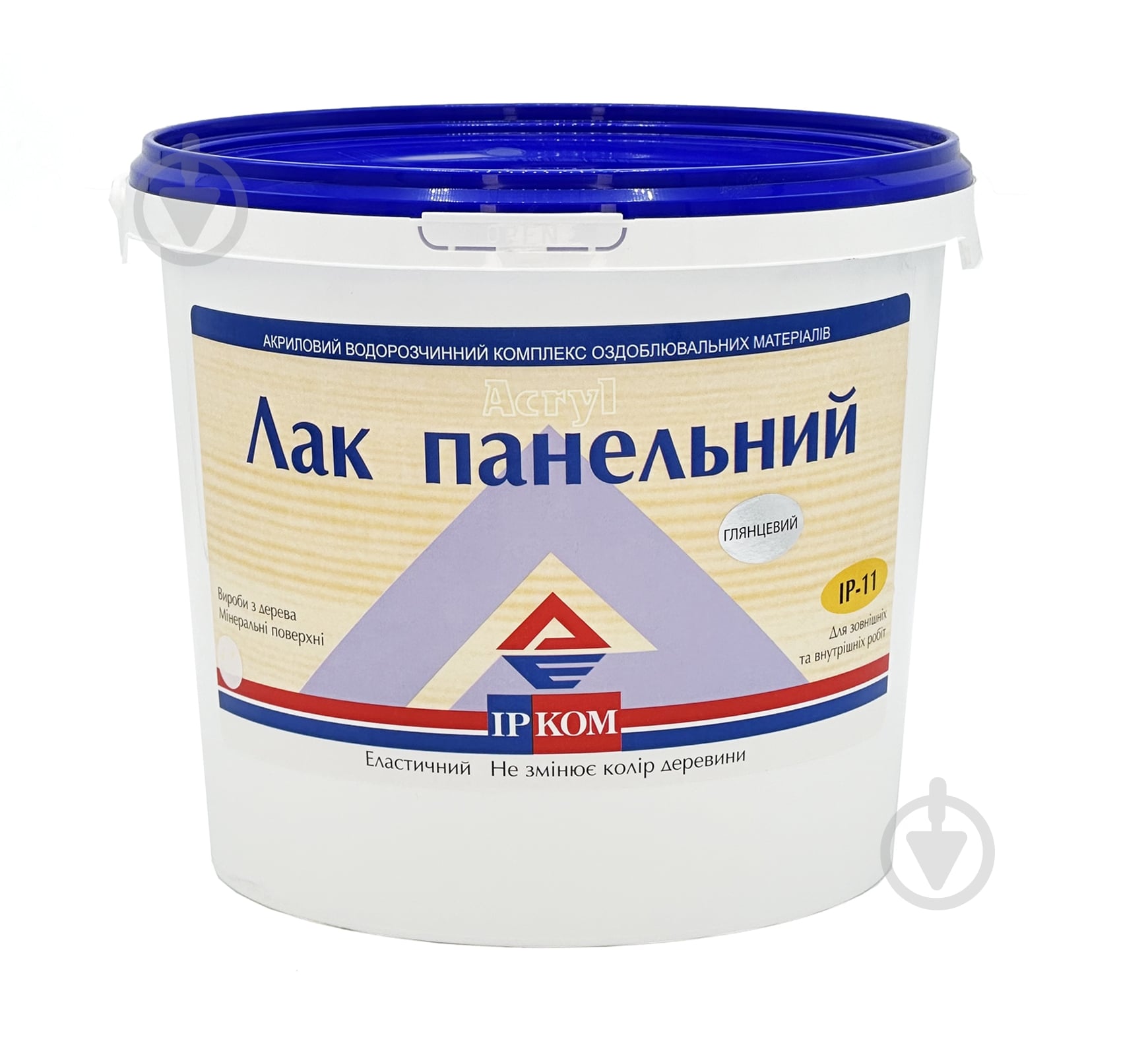 Лак панельний IР-11 ІРКОМ шовковистий мат 3 л - фото 1