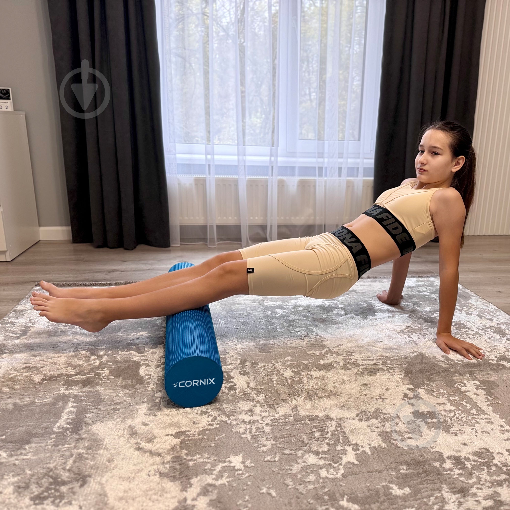 Массажный ролик Cornix EVA+ 90x15 см XR-0316 Blue - фото 14 Массажный ролик Cornix EVA+ 90x15 см XR-0316 Blue - фото 14