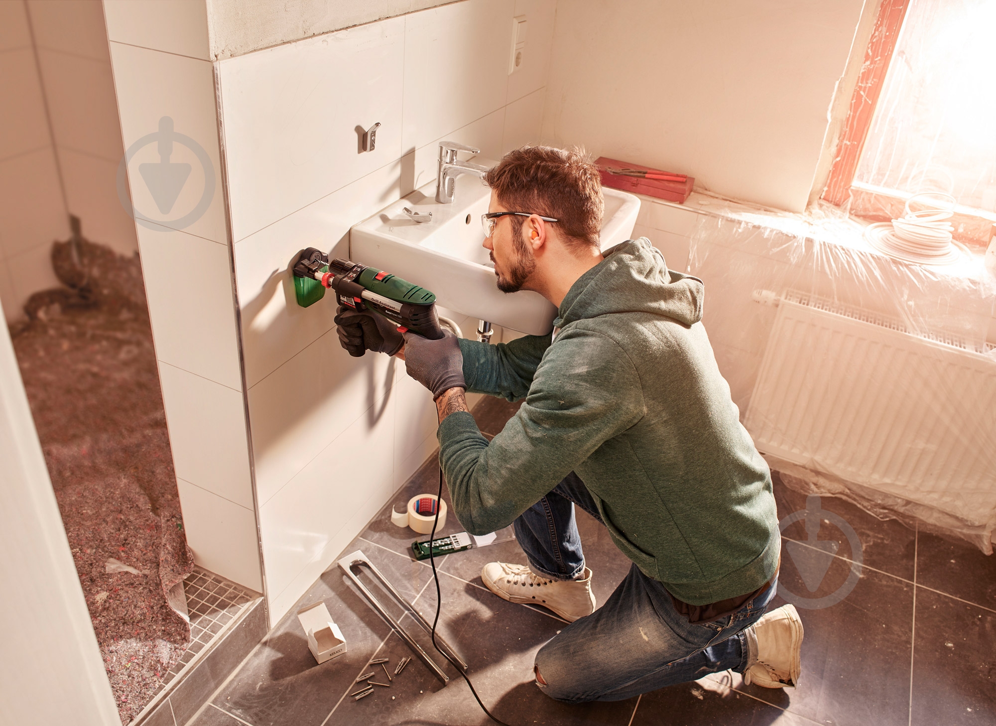 Дрель ударная Bosch EasyImpact 550 + DA 0603130021 - фото 3