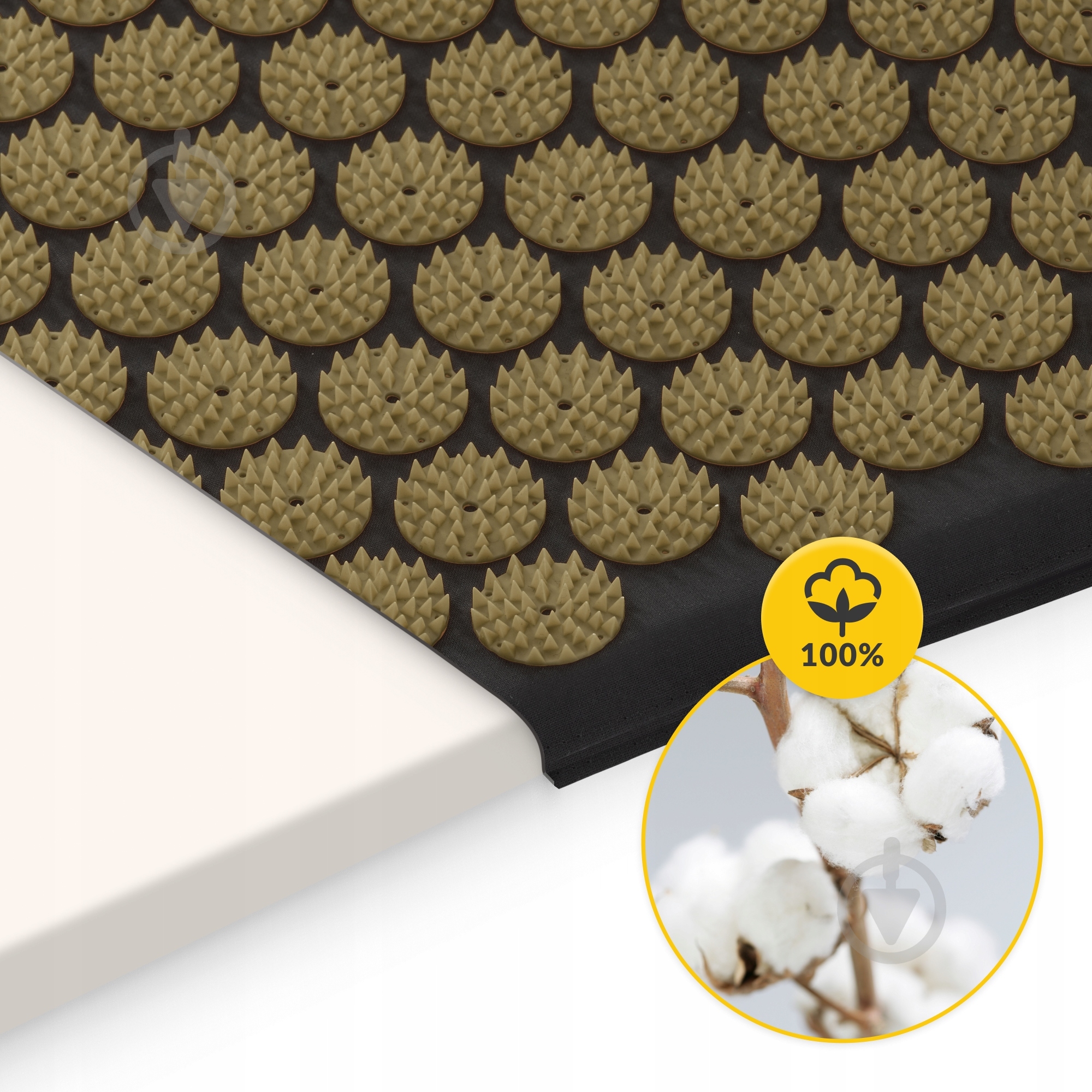Коврик акупунктурный 4fizjo Classic Mat Аппликатор Кузнецова 4FJ0360 Black/Gold (P-5907739314987) - фото 8