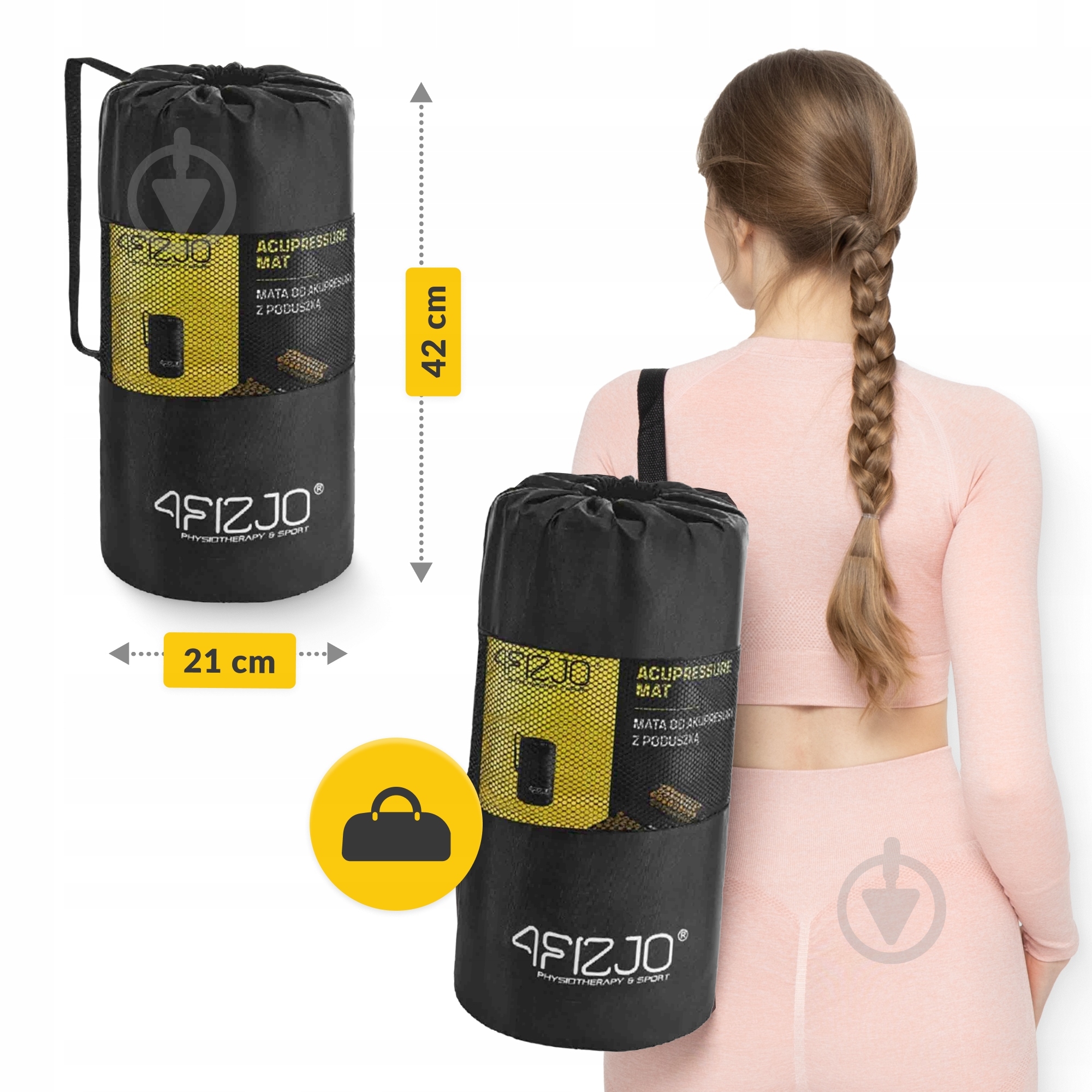 Коврик акупунктурный 4fizjo Classic Mat Аппликатор Кузнецова 4FJ0360 Black/Gold (P-5907739314987) - фото 6