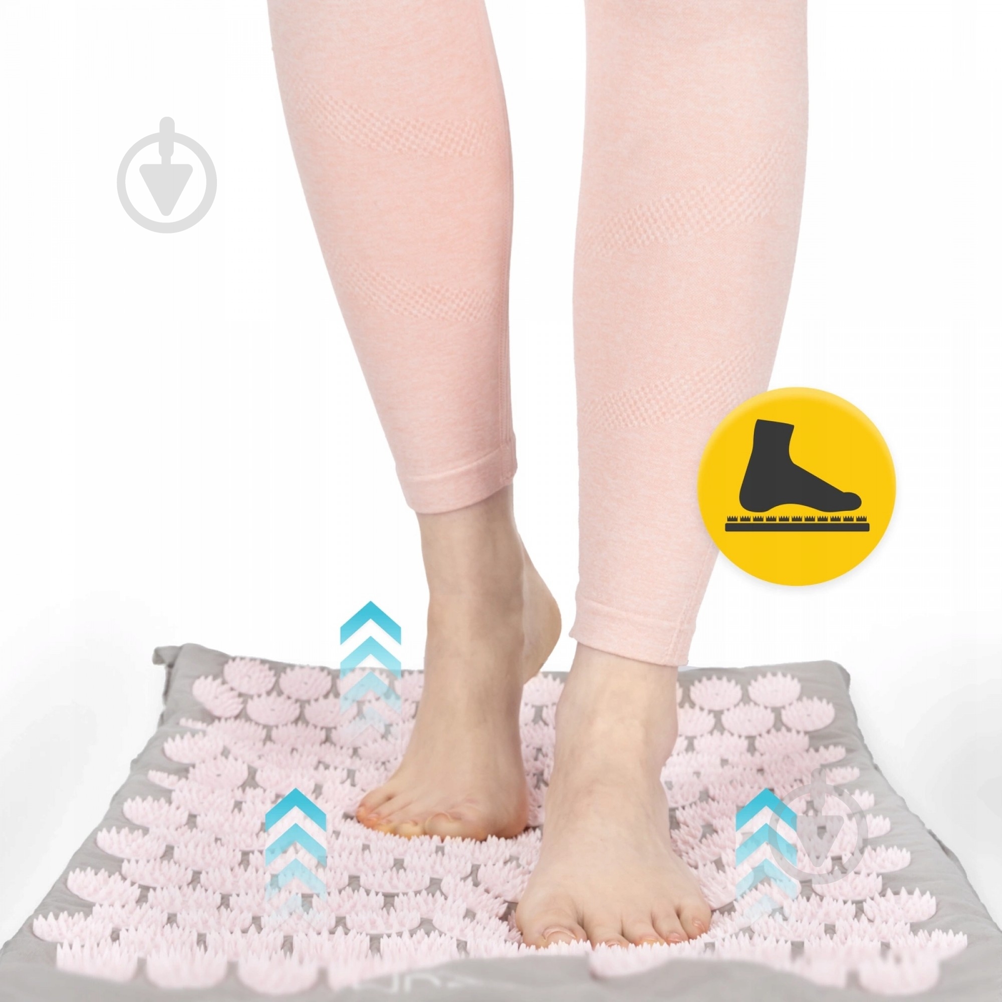 Коврик акупунктурный 4fizjo Classic Mat Аппликатор Кузнецова 4FJ0287 Grey/Pink (P-5907739313287) - фото 2