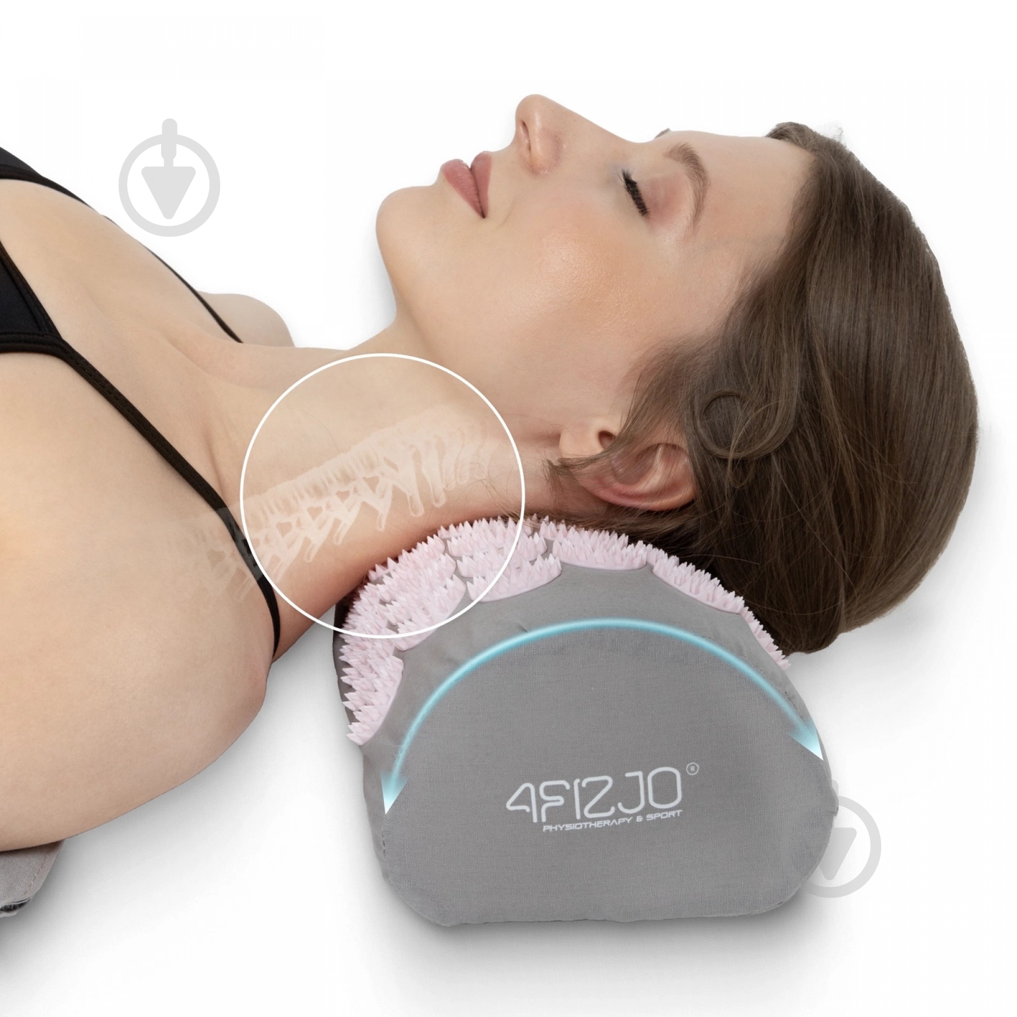 Коврик акупунктурный 4fizjo Classic Mat Аппликатор Кузнецова 4FJ0287 Grey/Pink (P-5907739313287) - фото 3