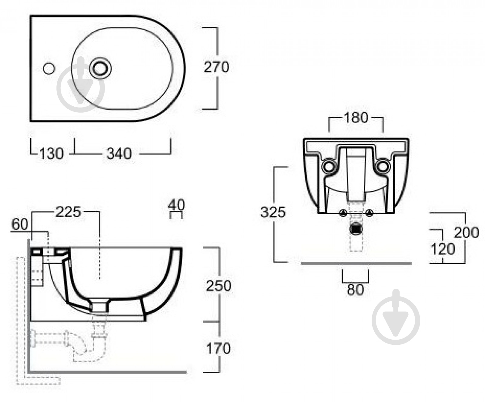 Система инсталляции TECE 9330000 + биде SIMAS E-Line EL19 - фото 4
