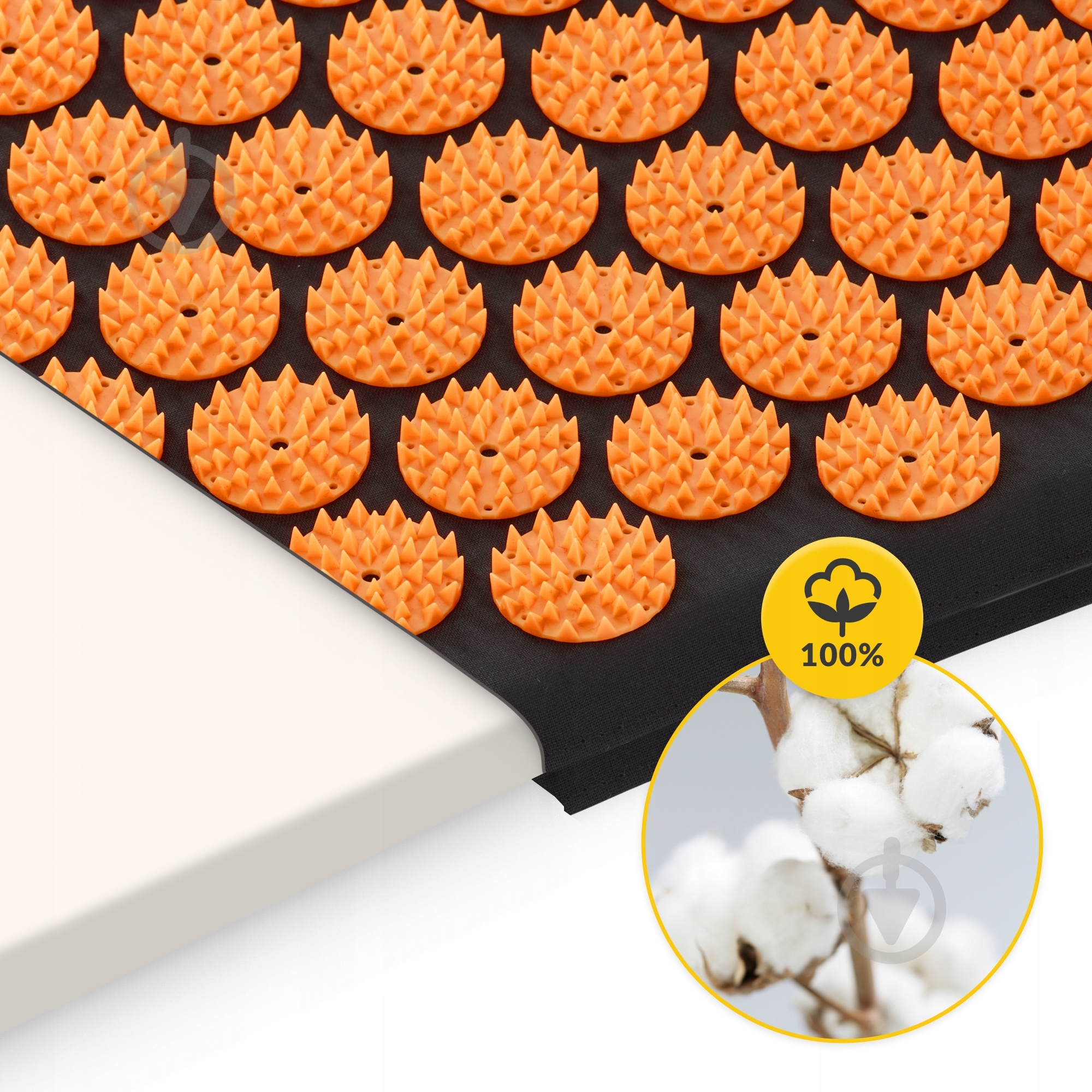 Коврик акупунктурный 4fizjo Classic Mat Аппликатор Кузнецова 4FJ0042 Black/Orange (P-5907222931752) - фото 9