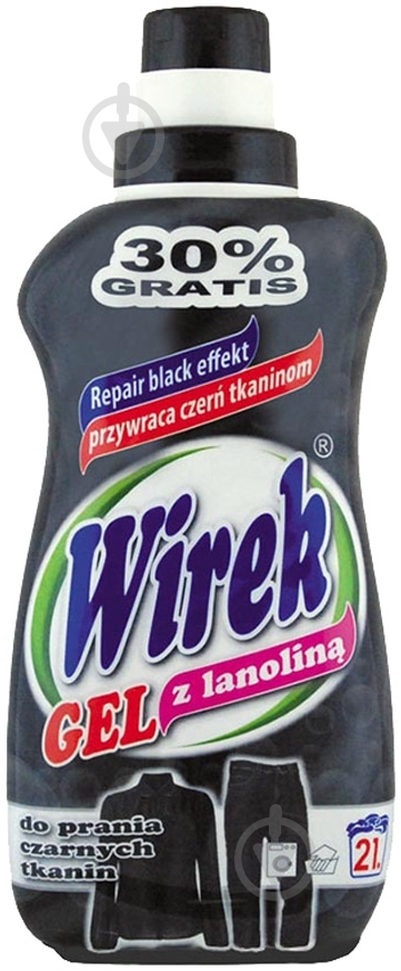 Гель для машинной и ручной стирки Wirek для черных тканей 1 л - фото 1 Гель для машинной и ручной стирки Wirek для черных тканей 1 л - фото 1