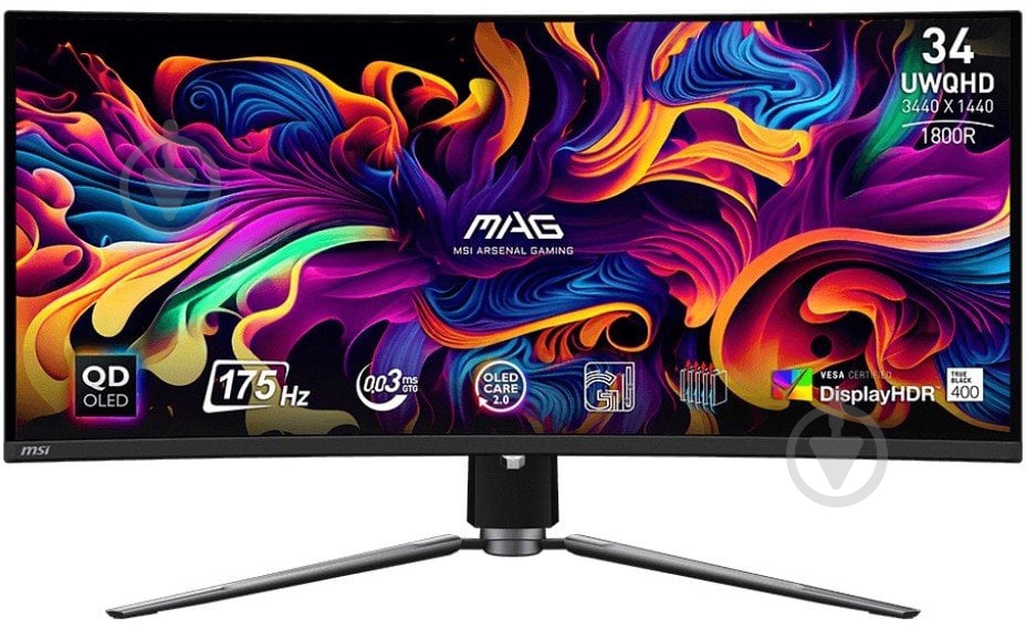 Монитор MSI 341CQP QD-OLED 34" (MAG 341CQP QD-OLED) - фото 1