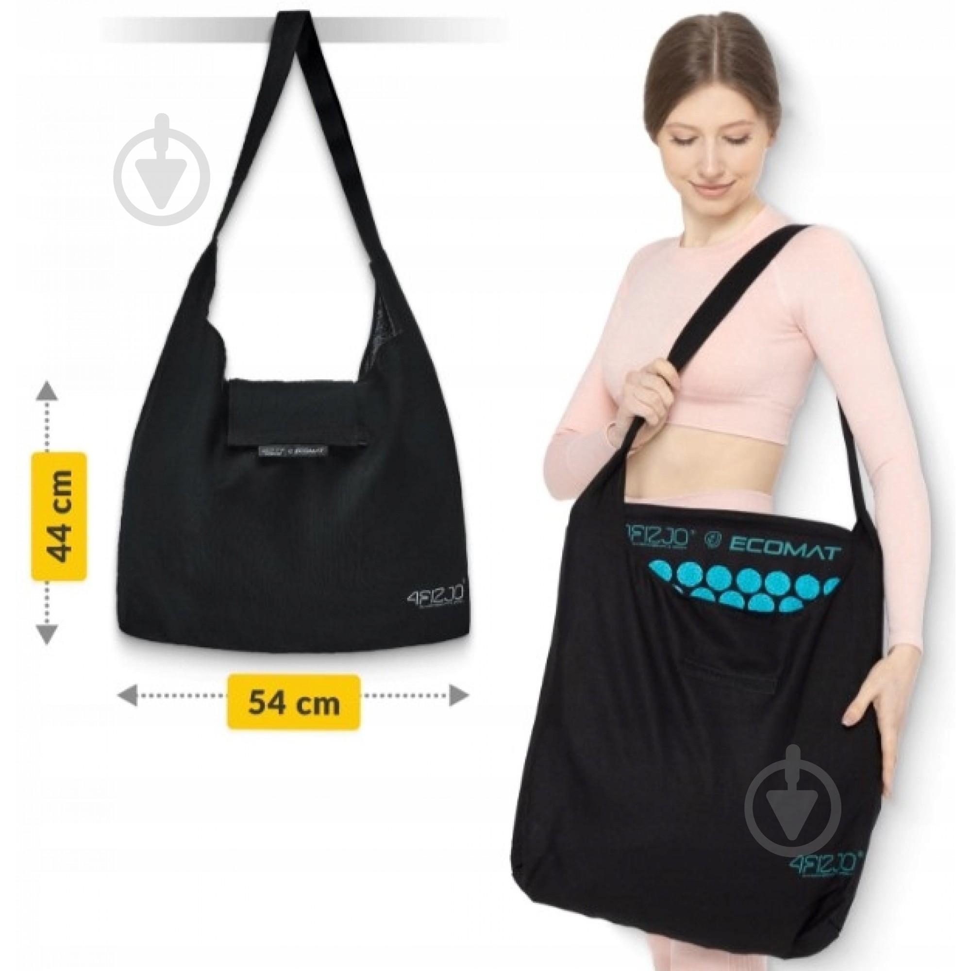 Коврик акупунктурный 4fizjo с подушкой Eco Mat XL Аппликатор Кузнецова 4FJ0514 Black/Blue (P-5907739317452) - фото 5