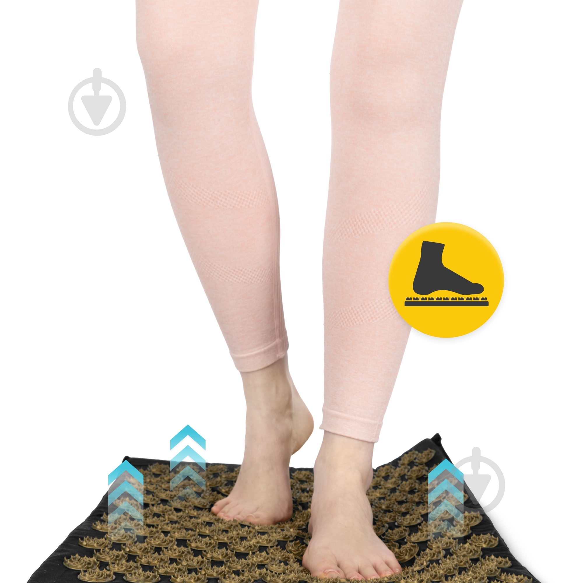Коврик акупунктурный 4fizjo с подушкой Eco Mat Аппликатор Кузнецова 4FJ0179 Black/Gold (P-5907739311566) - фото 5