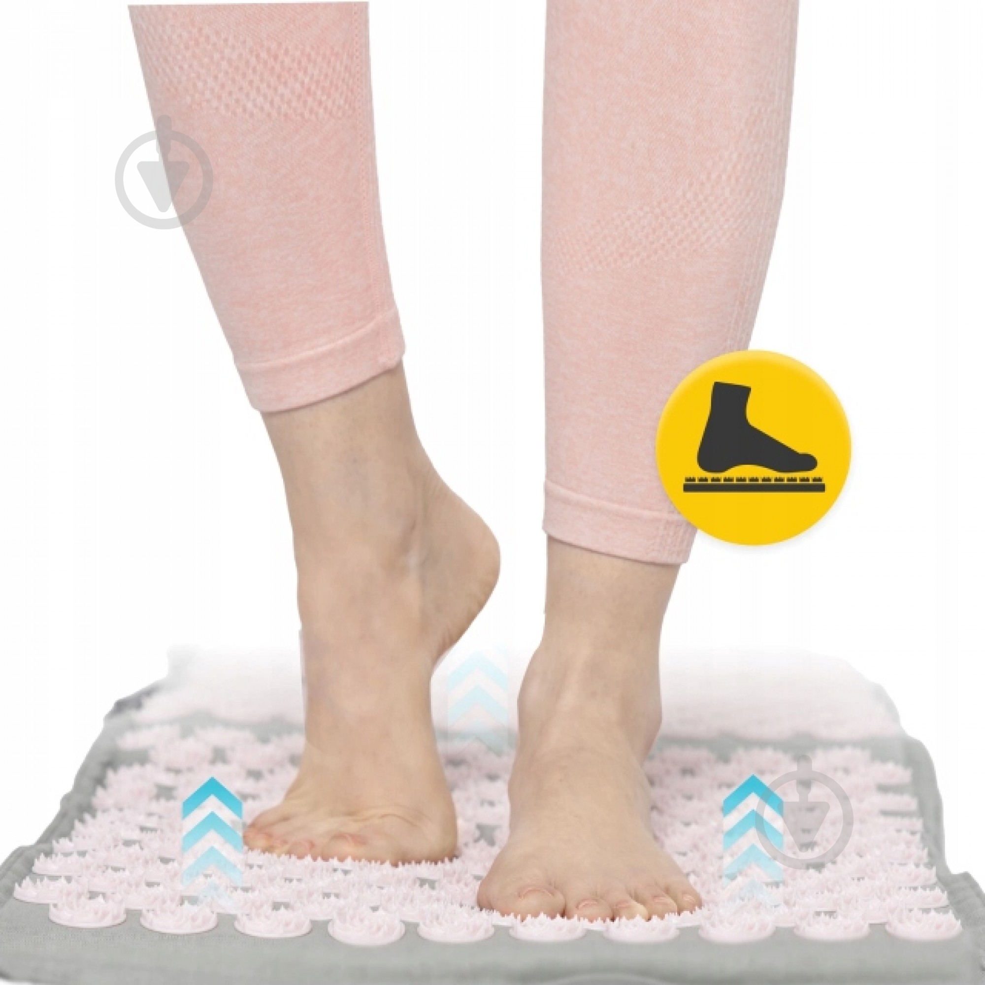 Коврик акупунктурный 4fizjo с подушкой Eco Mat Аппликатор Кузнецова 4FJ0228 Grey/Pink (P-5907739312174) - фото 5