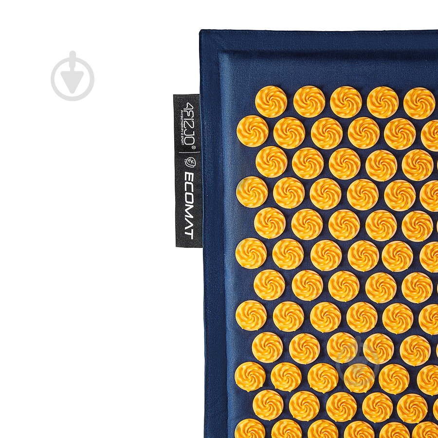 Килимок акупунктурний 4fizjo з подушкою Eco Mat Аплікатор Кузнєцова 4FJ0229 Navy Blue/Orange (P-5907739312143) - фото 4
