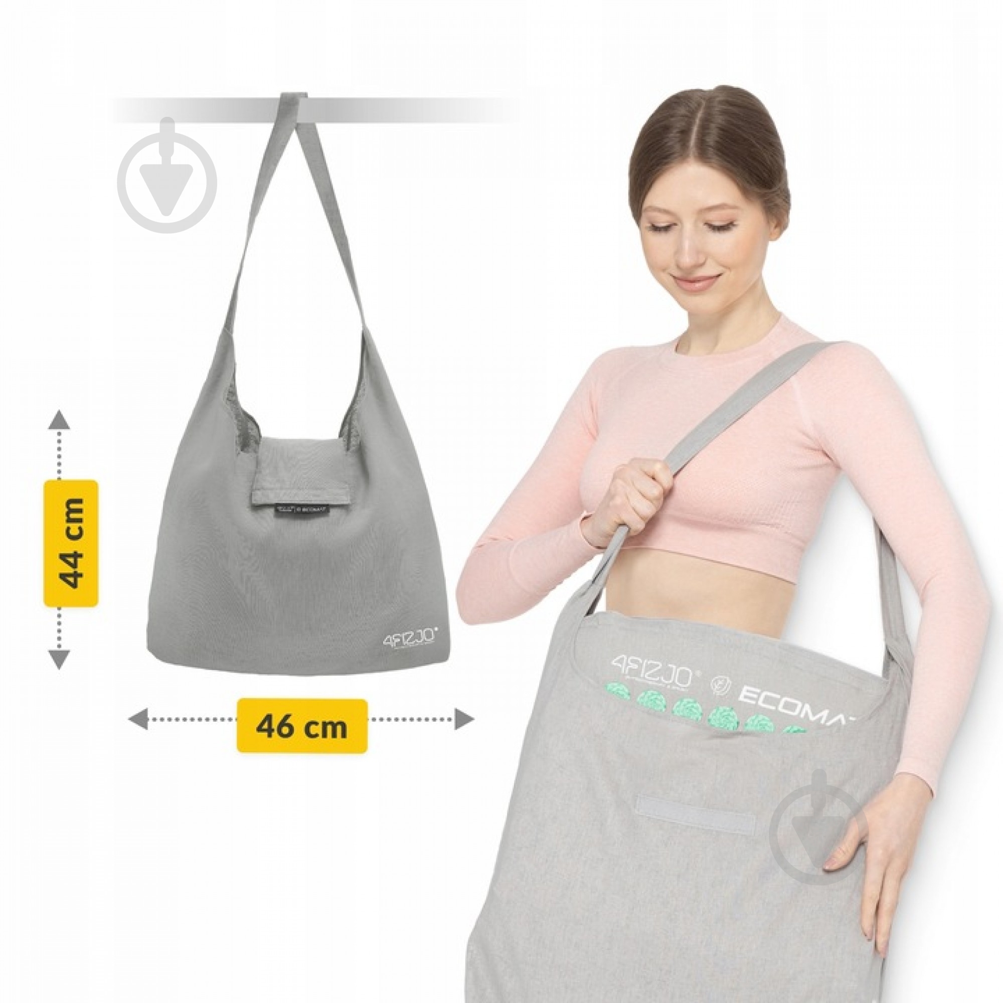 Коврик акупунктурный 4fizjo с подушкой Eco Mat Аппликатор Кузнецова 4FJ0230 Grey/Mint (P-5907739312181) - фото 11