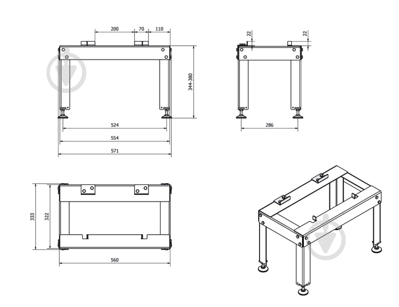 Подставка под каминную топку ILDNORD - фото 2 Подставка под каминную топку ILDNORD - фото 2
