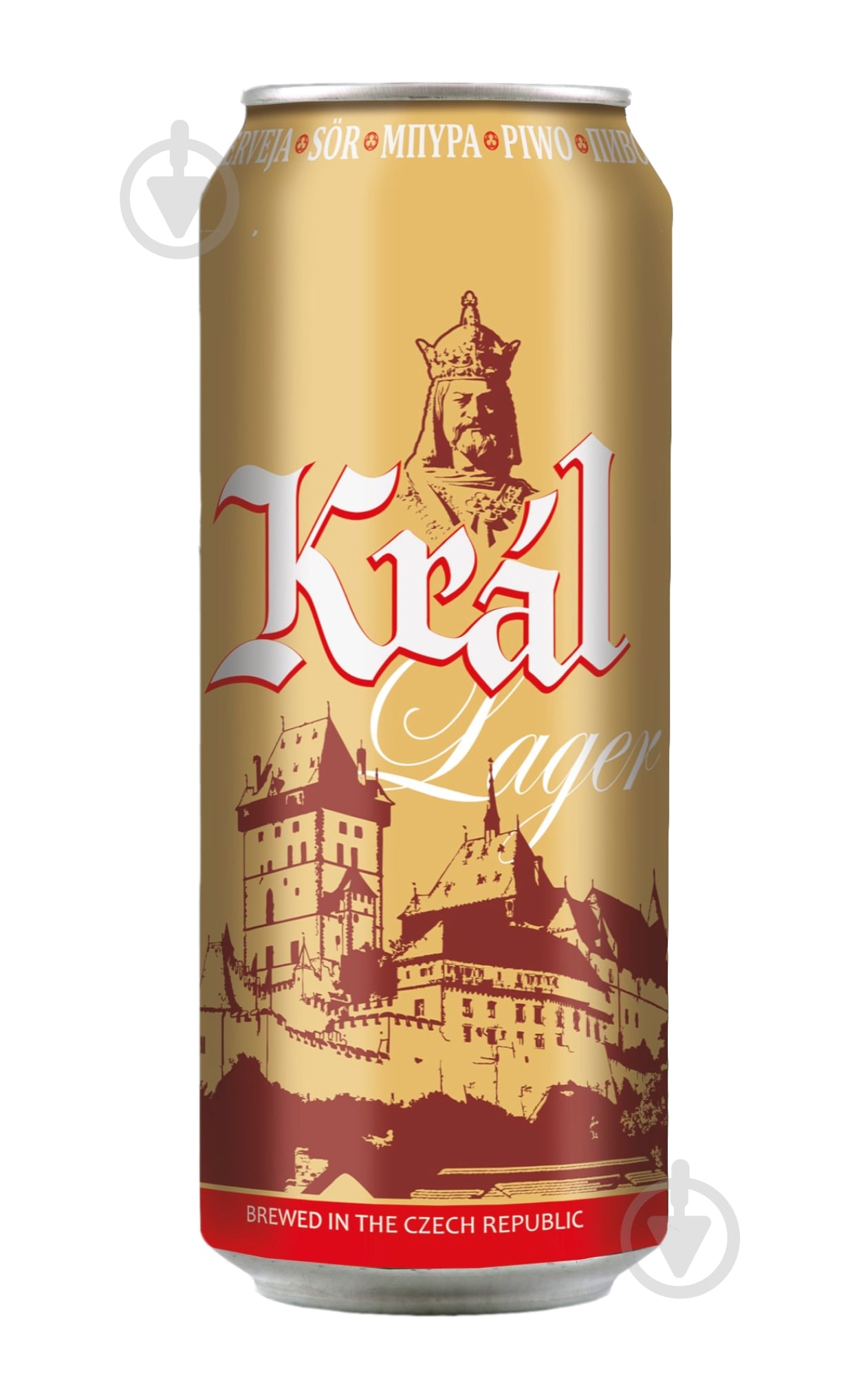 Пиво Kral Lager светлое ж/б 0,5 л - фото 1