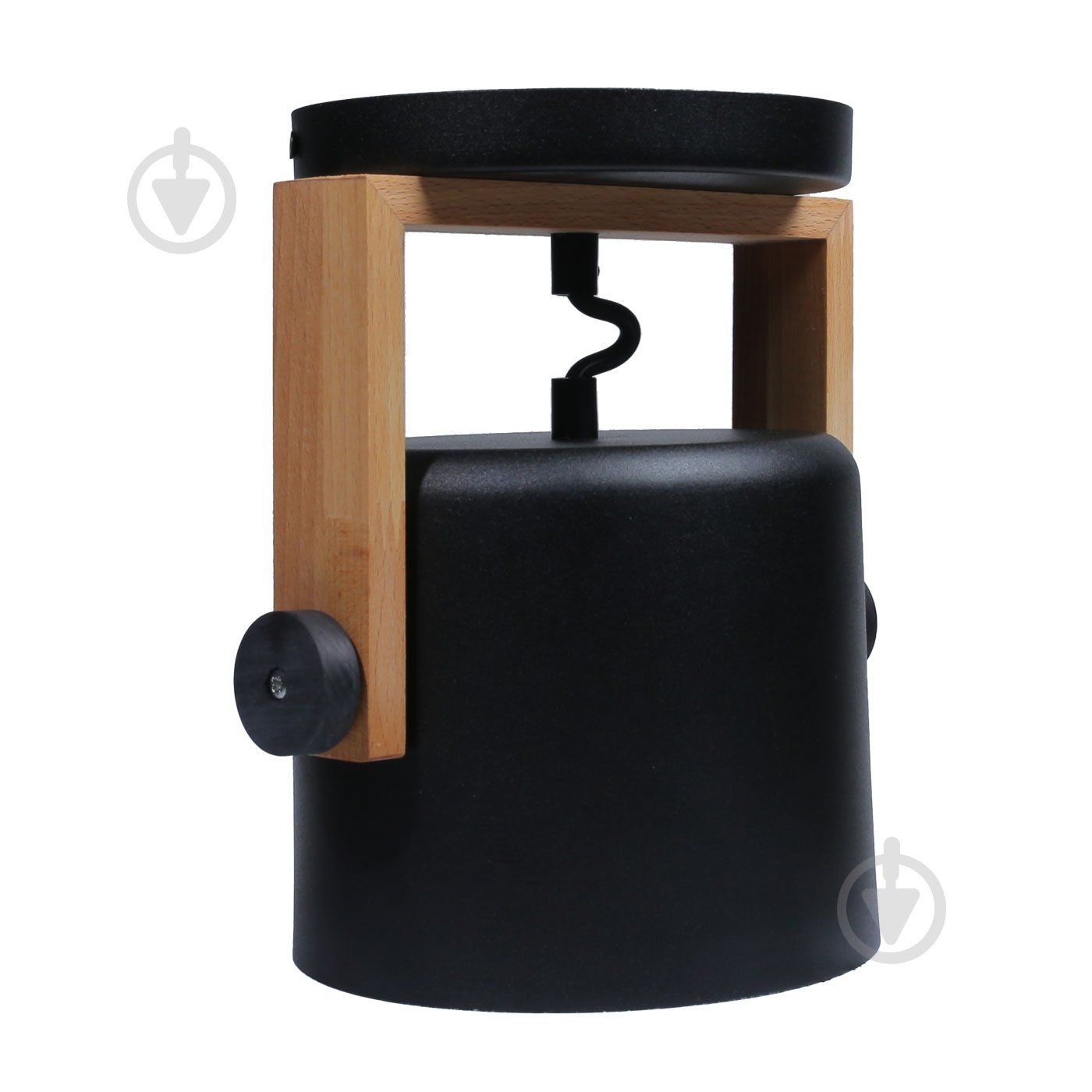 Бра LIGHT SET KONVALIA WLC 160 1xE27 чорний/дерево - фото 4