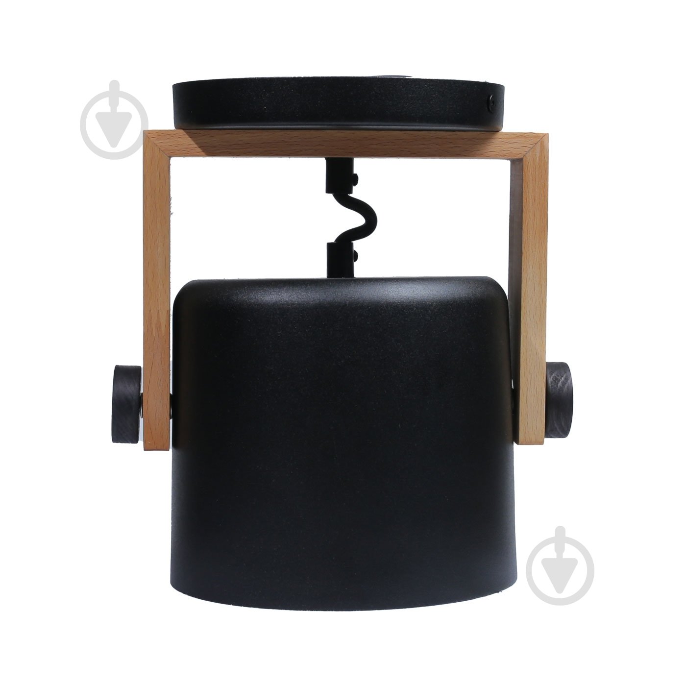 Бра LIGHT SET KONVALIA WLC 160 1xE27 чорний/дерево - фото 3