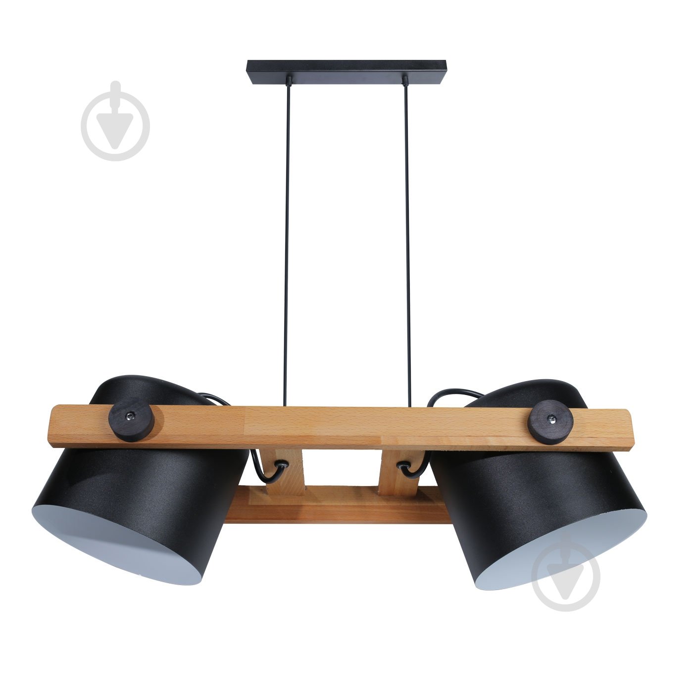 Люстра підвісна LIGHT SET KONVALIA RL 160 2xE27 чорний/дерево - фото 1